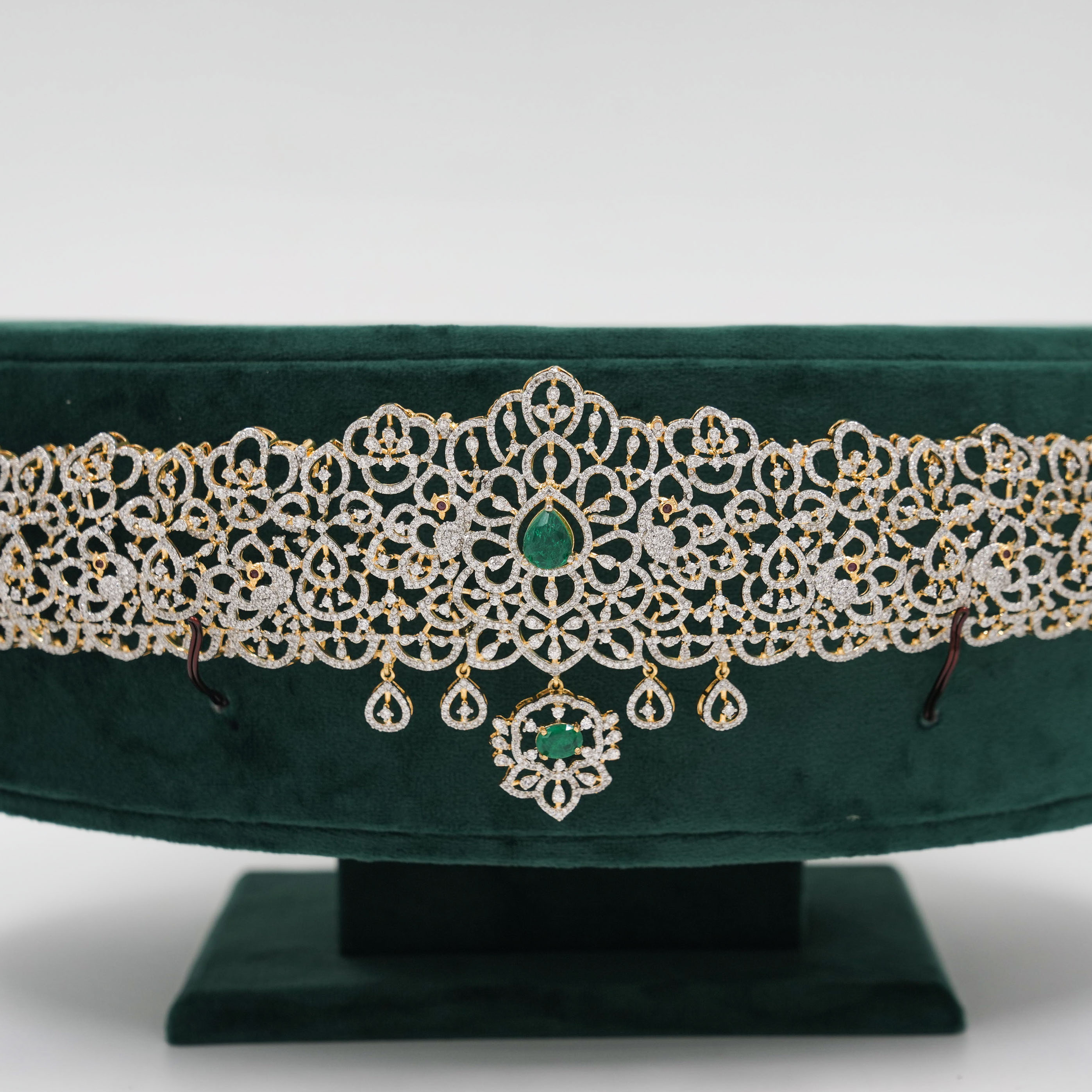 Raag Silver Jewellery - Emerald Silver Belt