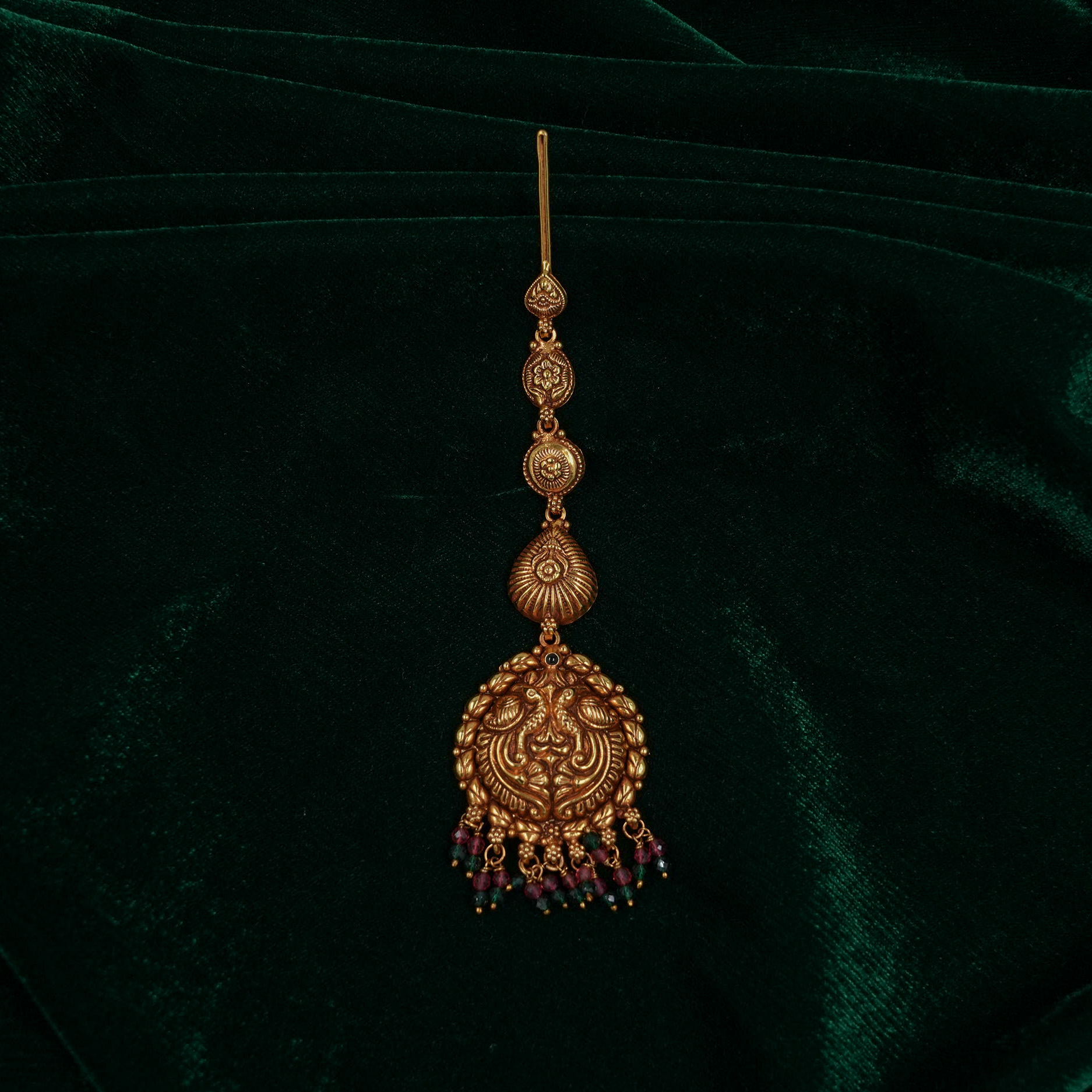 Raag Silver Jewellery - Gold Maang Tikka