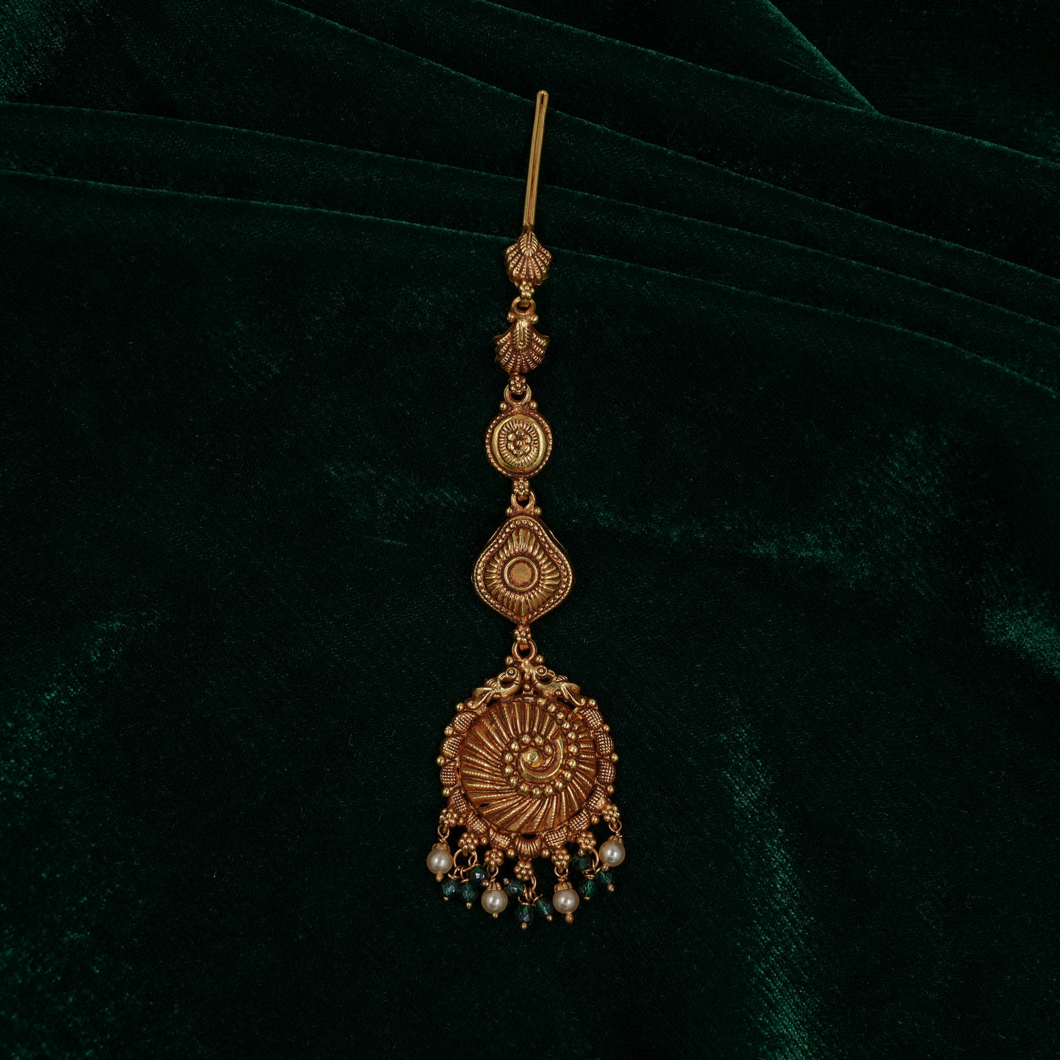 Raag Silver Jewellery - Gold Maang Tikka