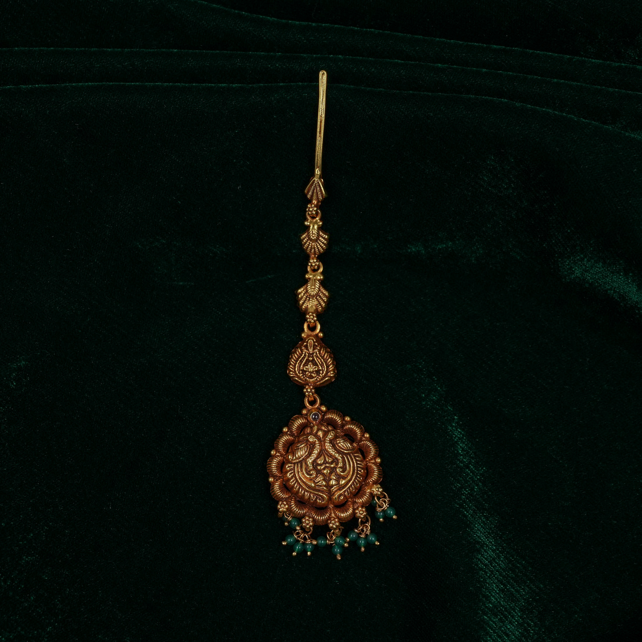 Raag Silver Jewellery - Gold Maang Tikka