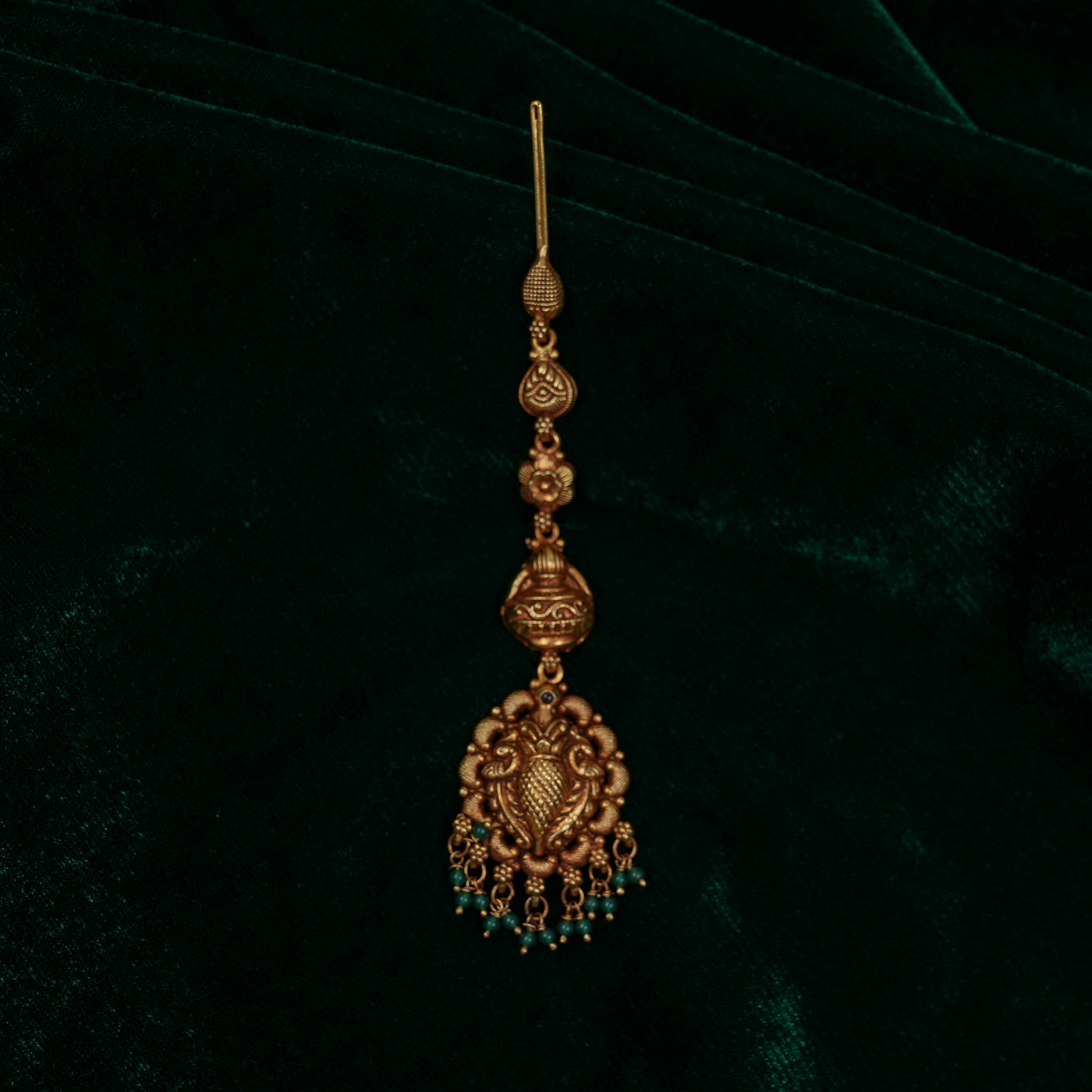 Raag Silver Jewellery - Gold Maang Tikka