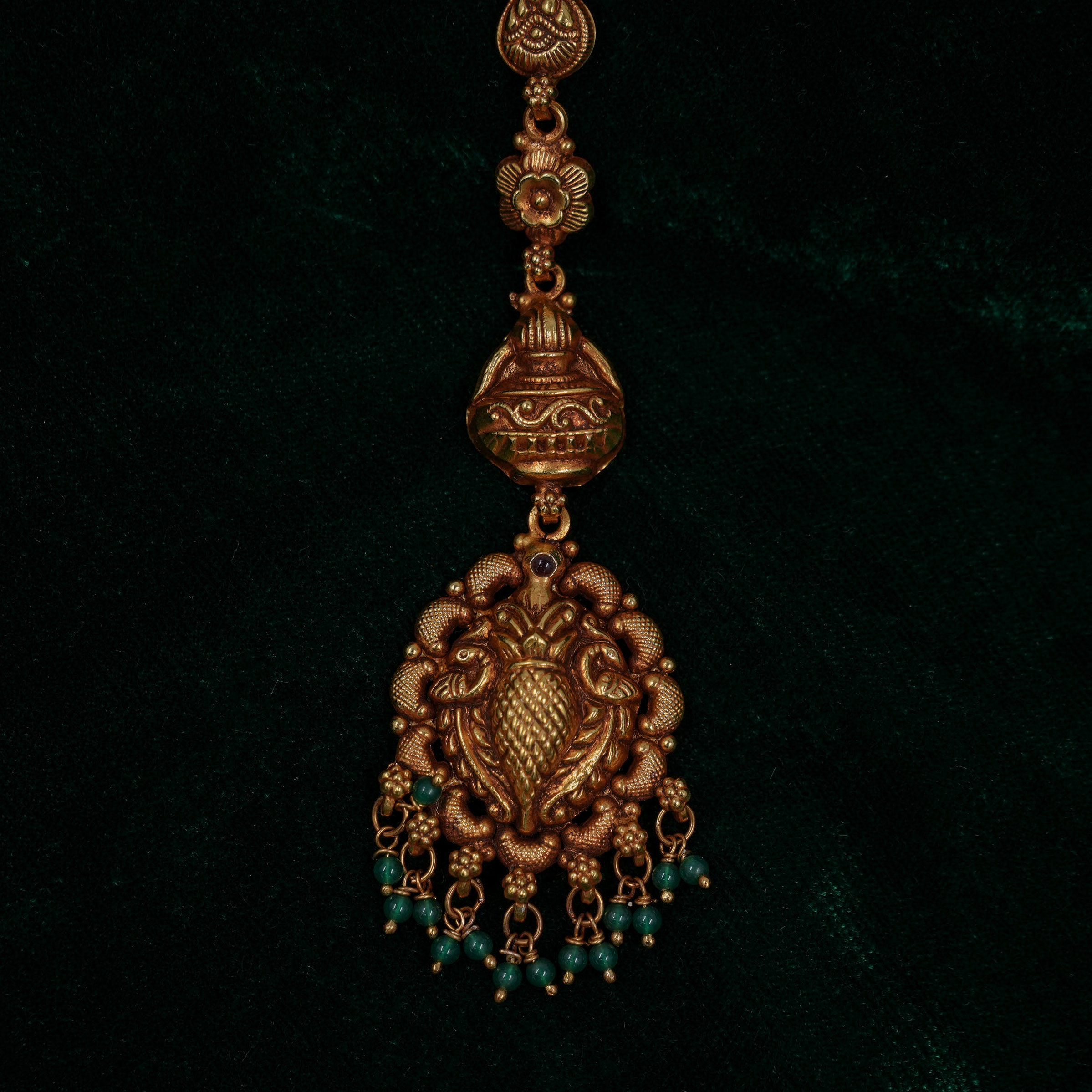 Raag Silver Jewellery - Gold Maang Tikka