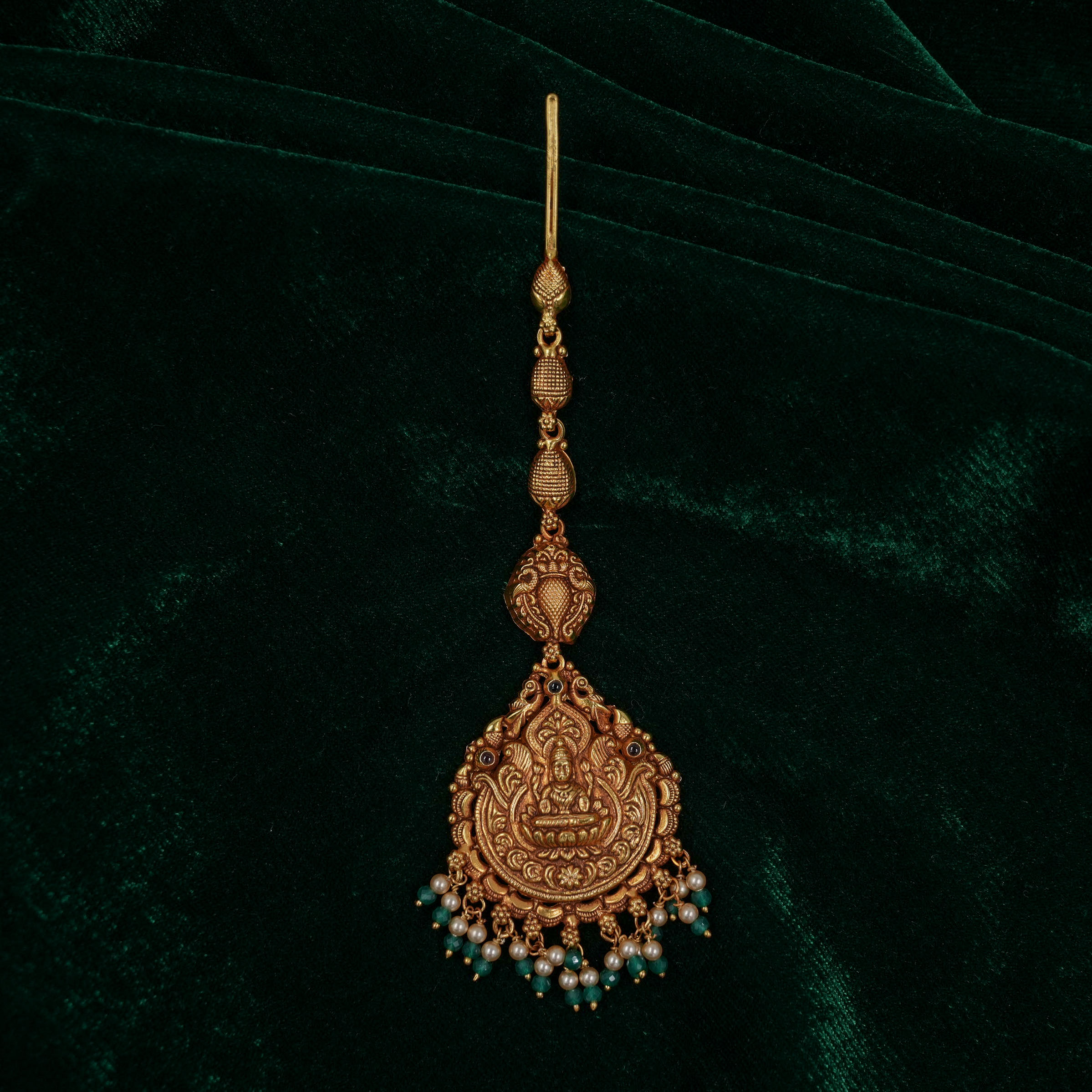 Raag Silver Jewellery - Gold Maang Tikka