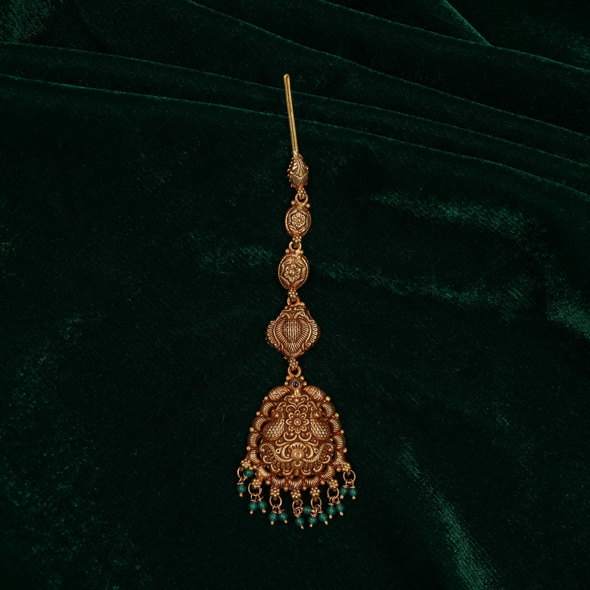 Raag Silver Jewellery - Gold Maang Tikka