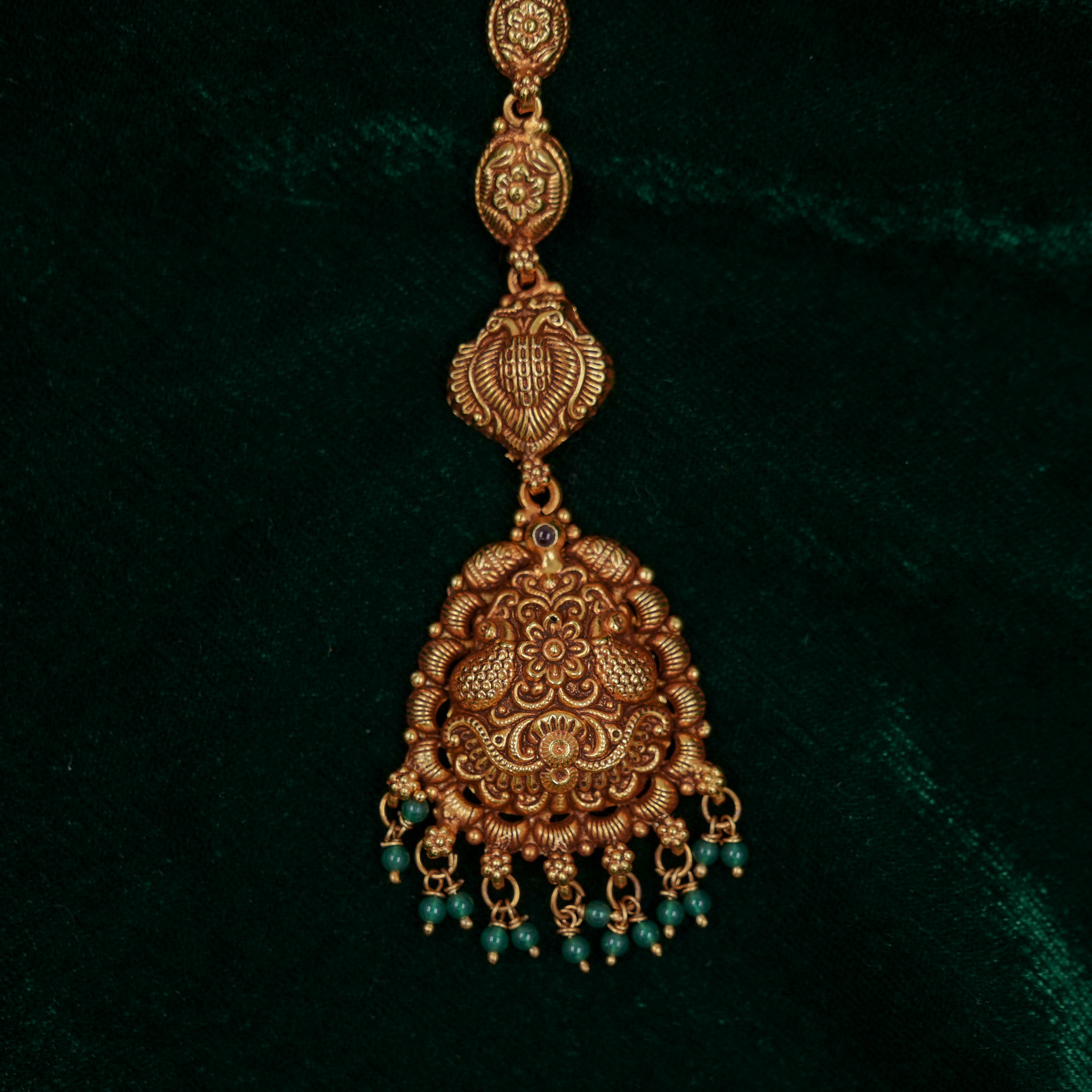 Raag Silver Jewellery - Gold Maang Tikka
