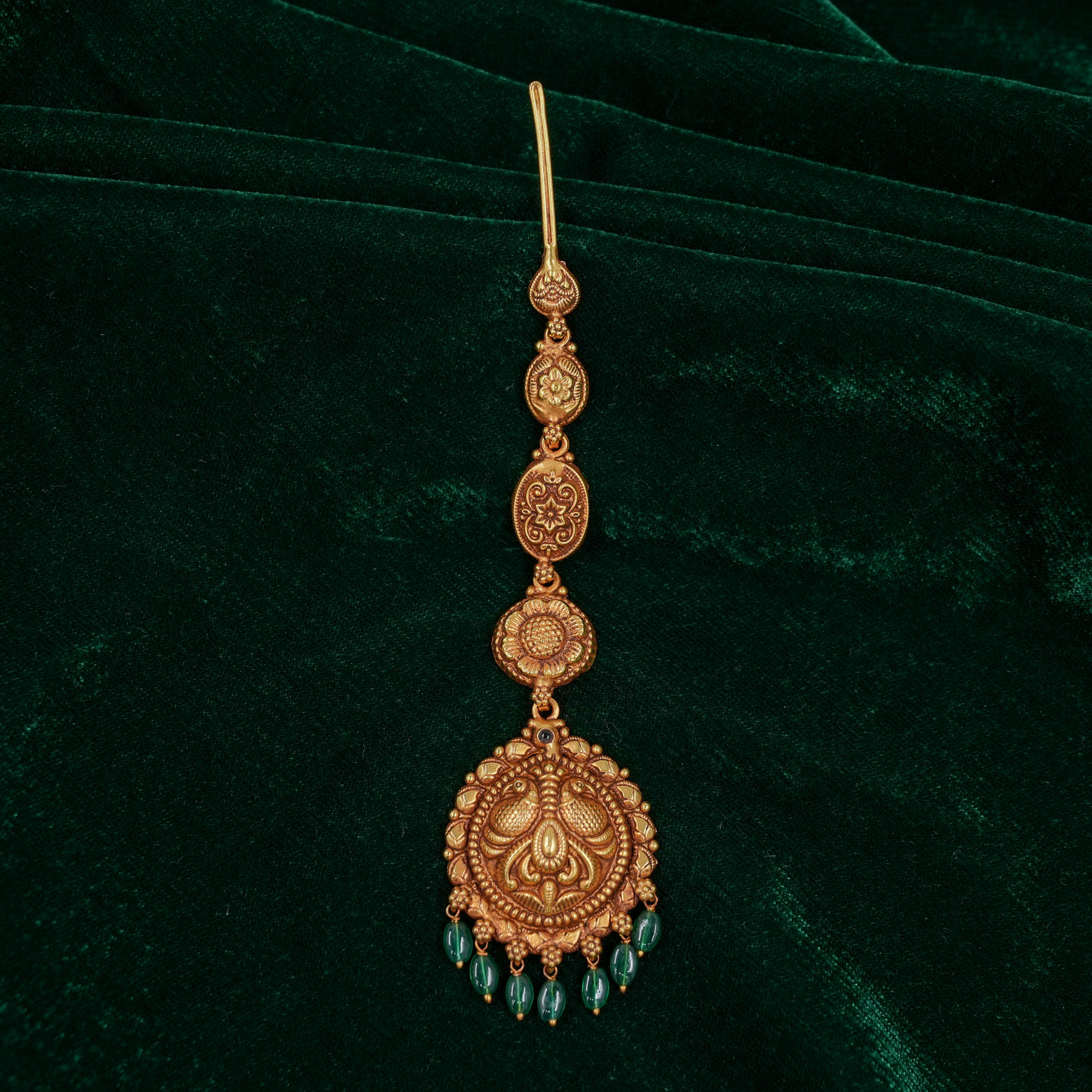 Raag Silver Jewellery - Gold Maang Tikka