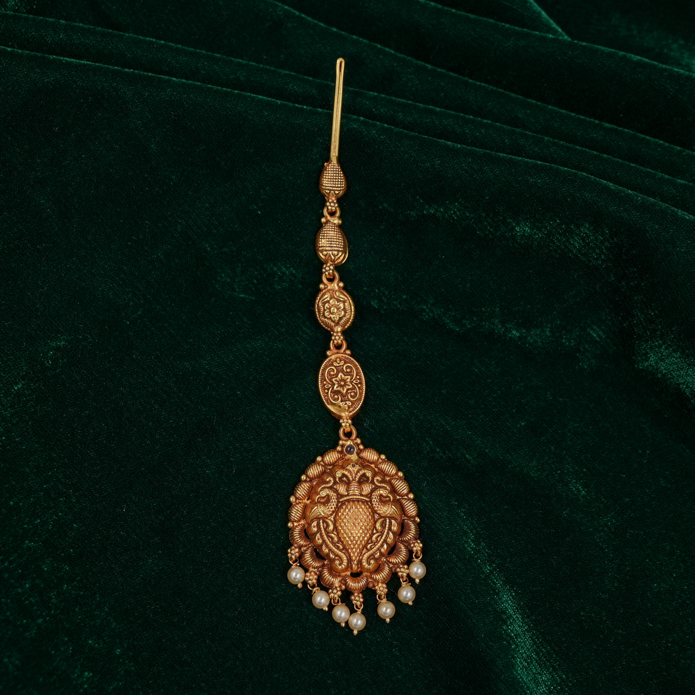 Raag Silver Jewellery - Gold Maang Tikka