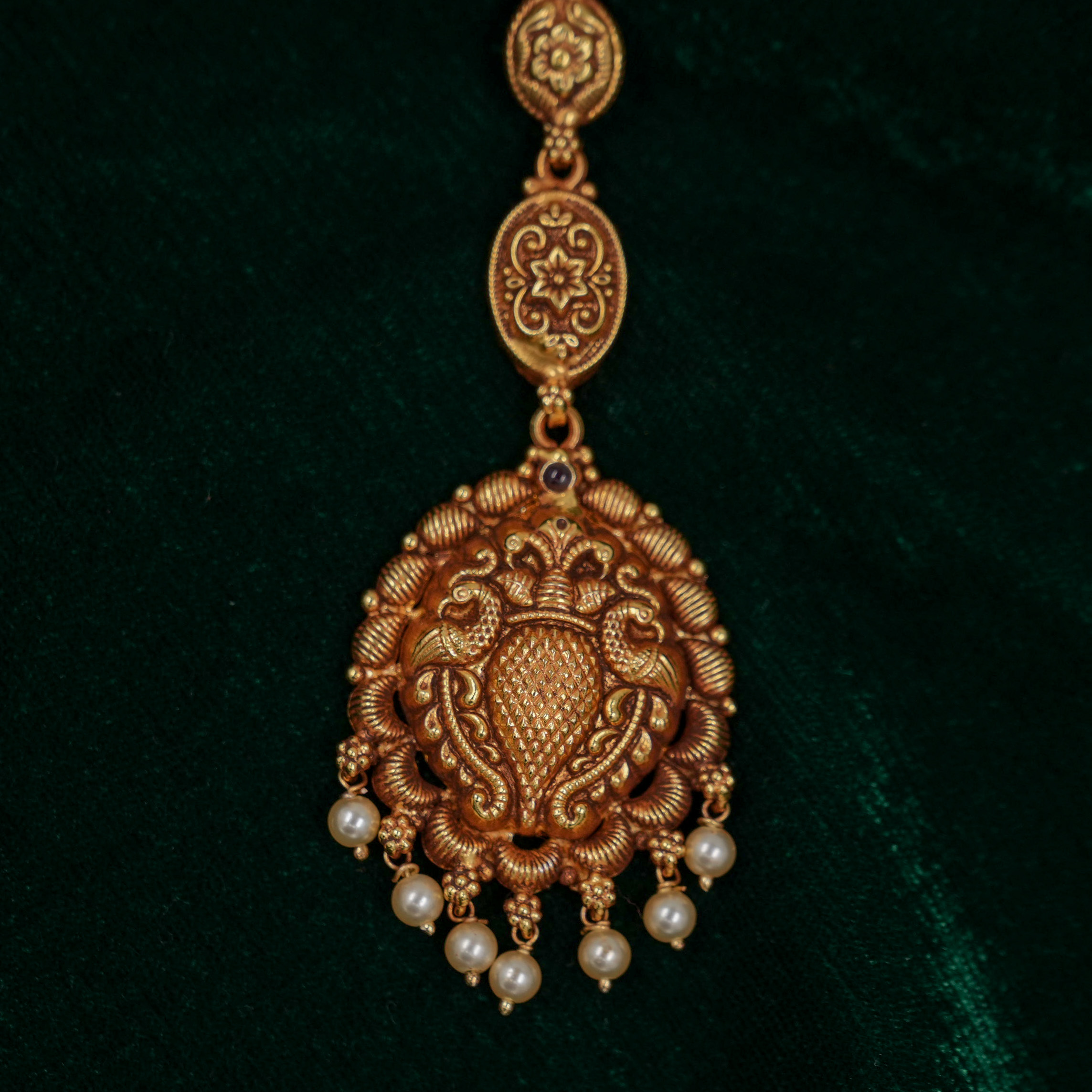 Raag Silver Jewellery - Gold Maang Tikka
