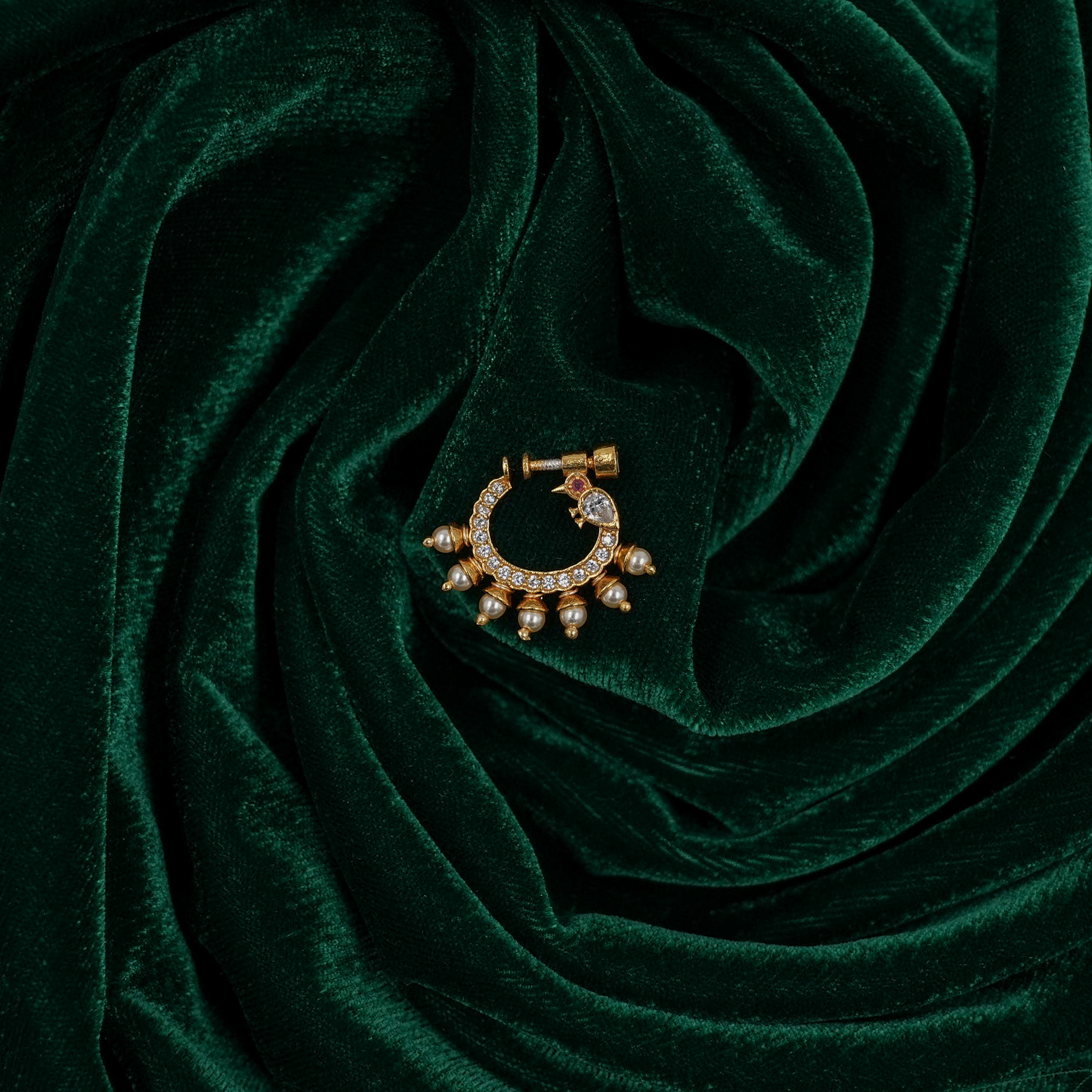 Raag Silver Jewellery - Gold Nose Ring