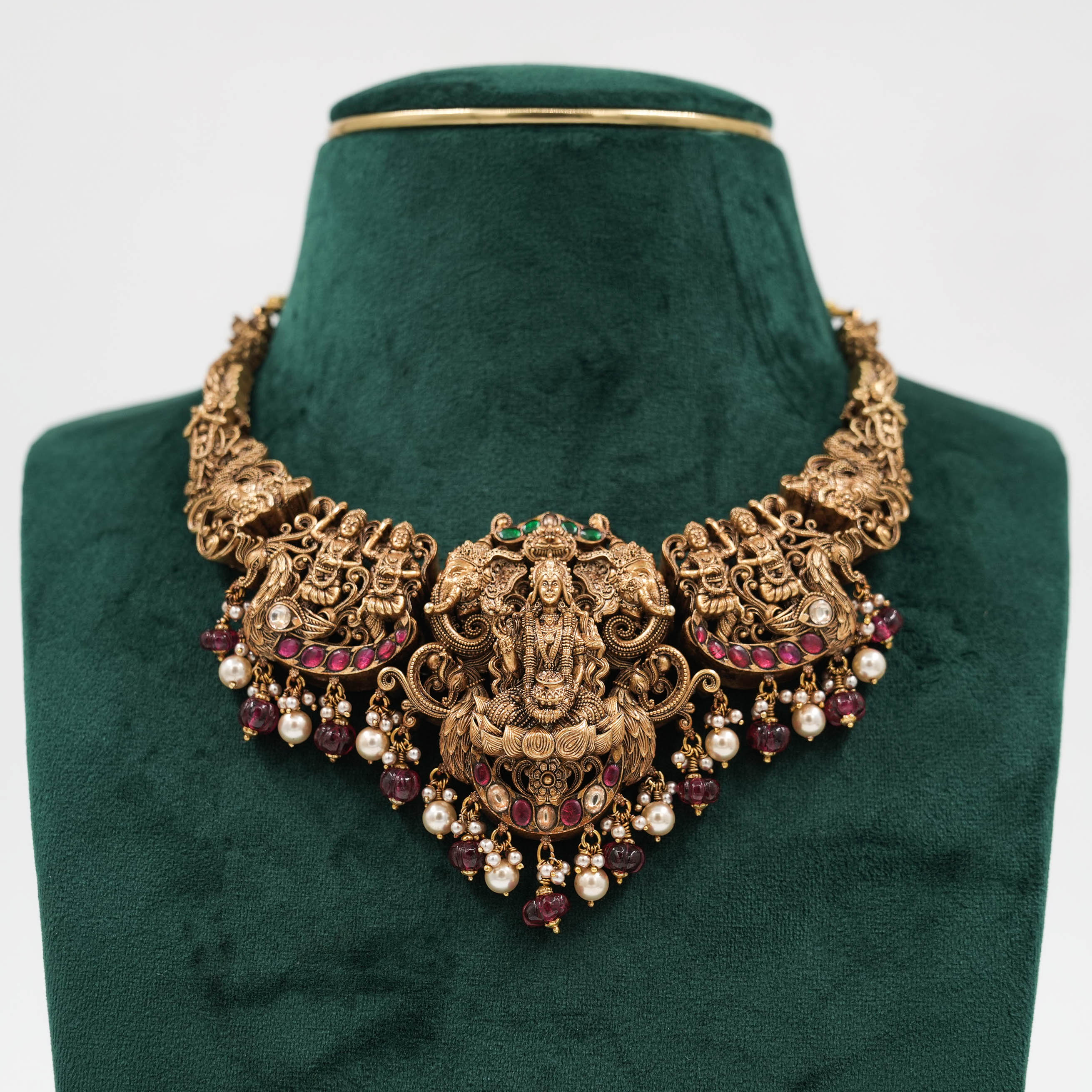 Raag Silver Jewellery - Gold Laxmi Necklace