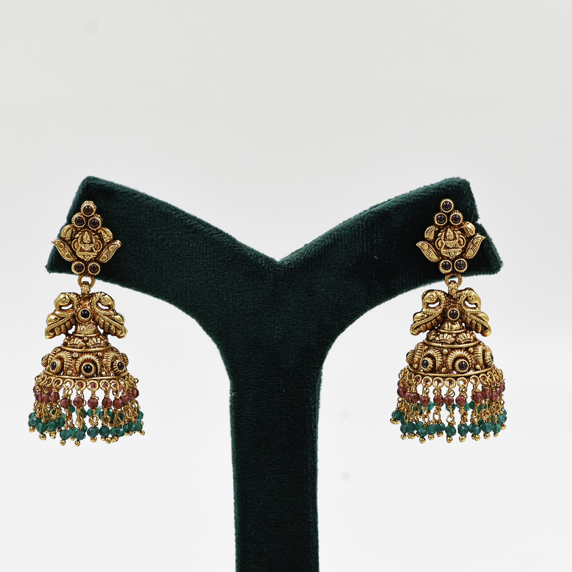 Temple Jhumka Earrings