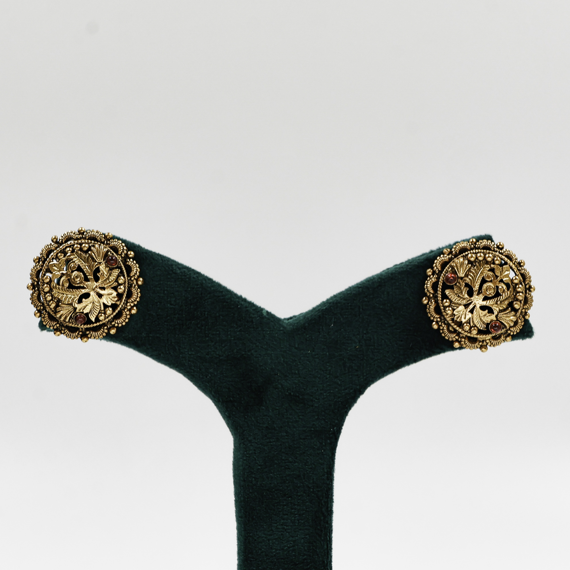 Oxidized Silver Earrings