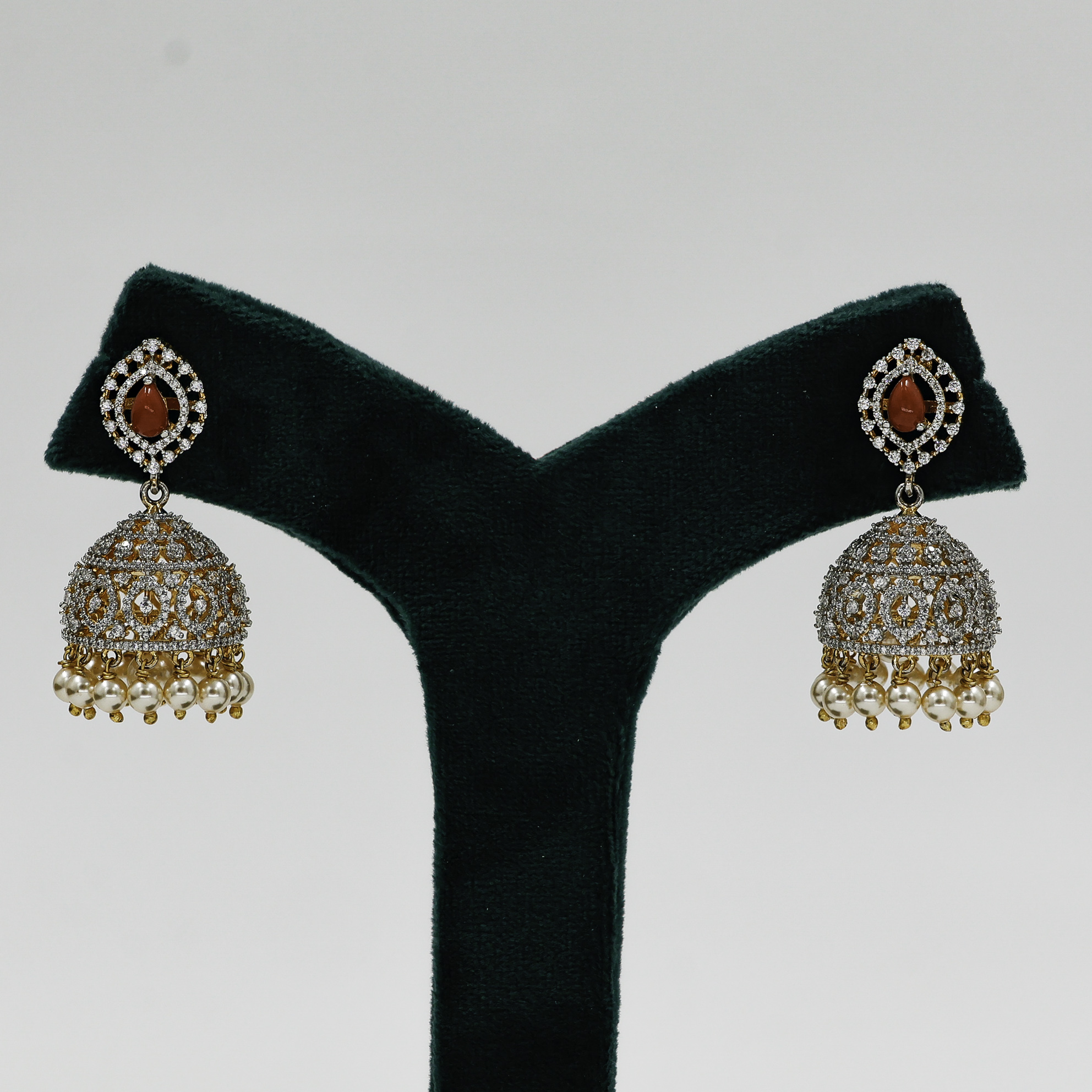 Silver Jhumka Earrings