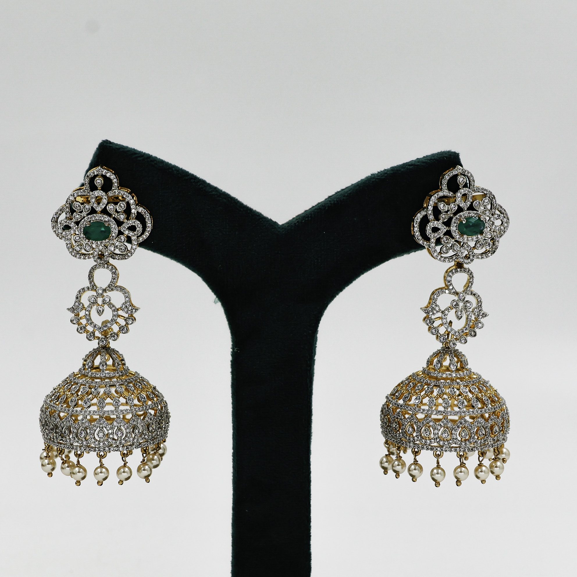 Silver Jhumka Earrings