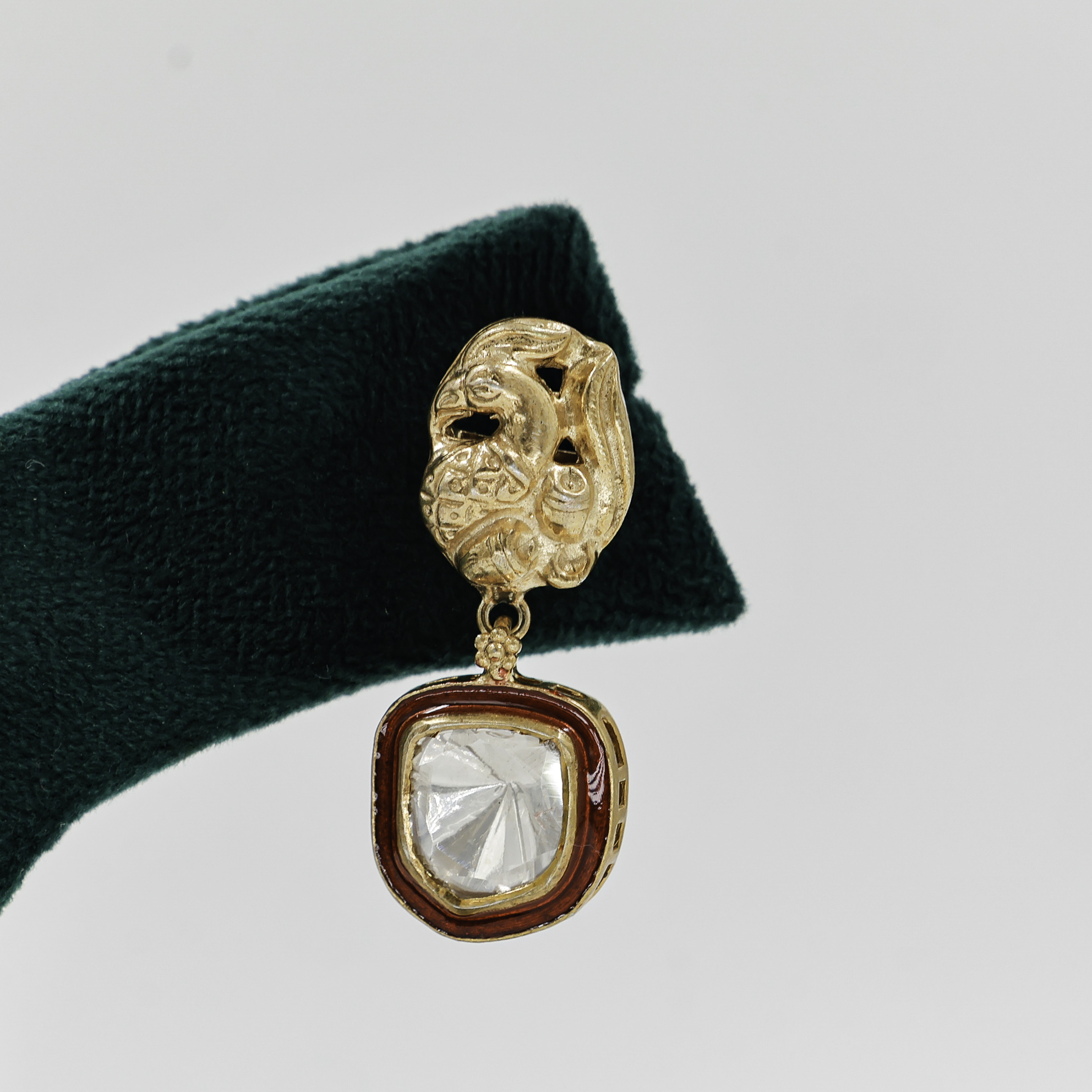 Raag Silver Jewellery - Kundan Drop Earrings