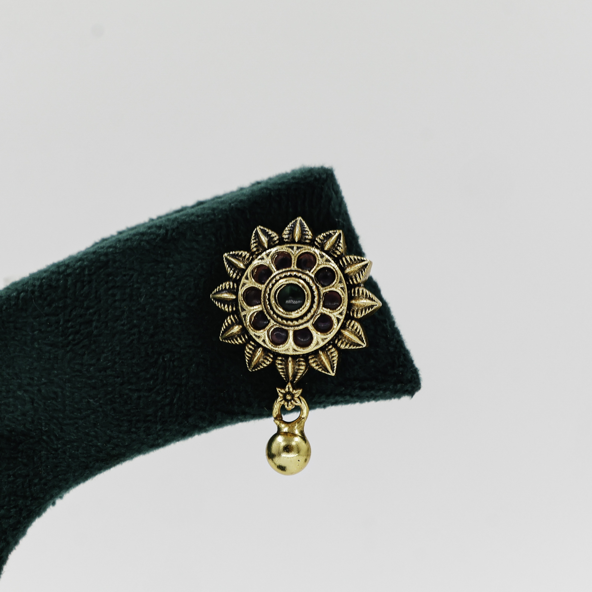 Raag Silver Jewellery - Gold Polished Silver Stud Earrings