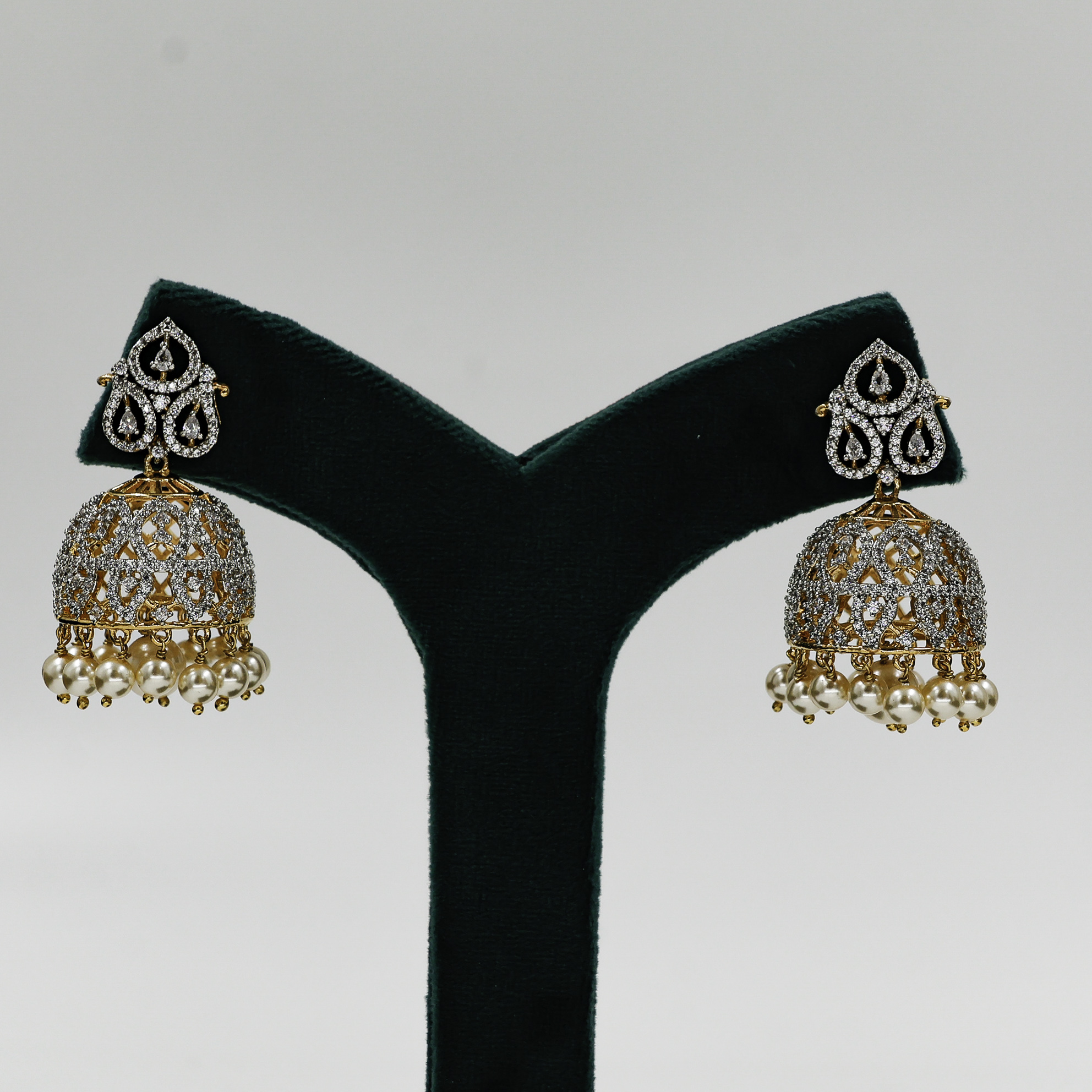 Silver Jhumka Earrings