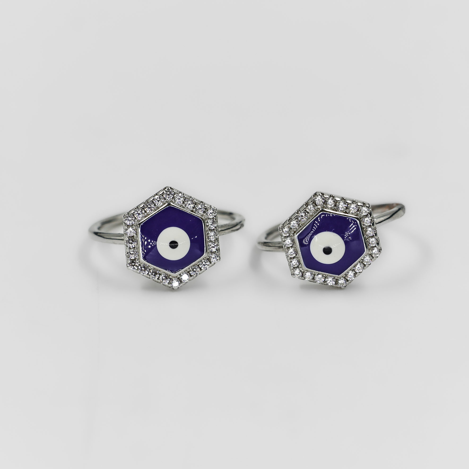 Silver Geometric Ring