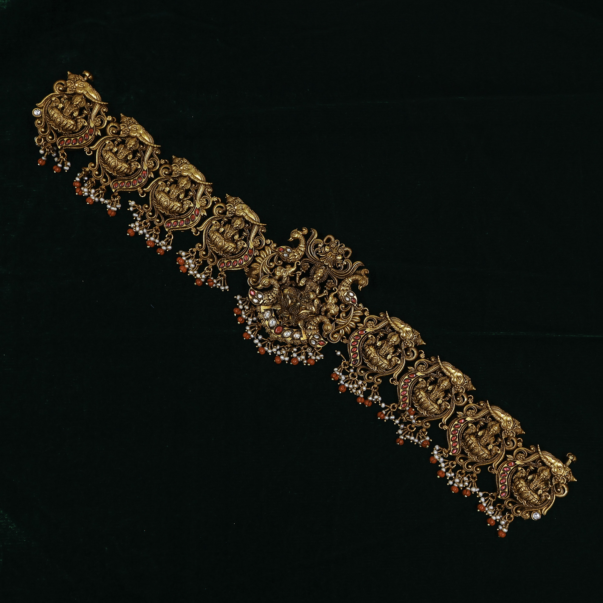 Gold Polished Silver Bracelet