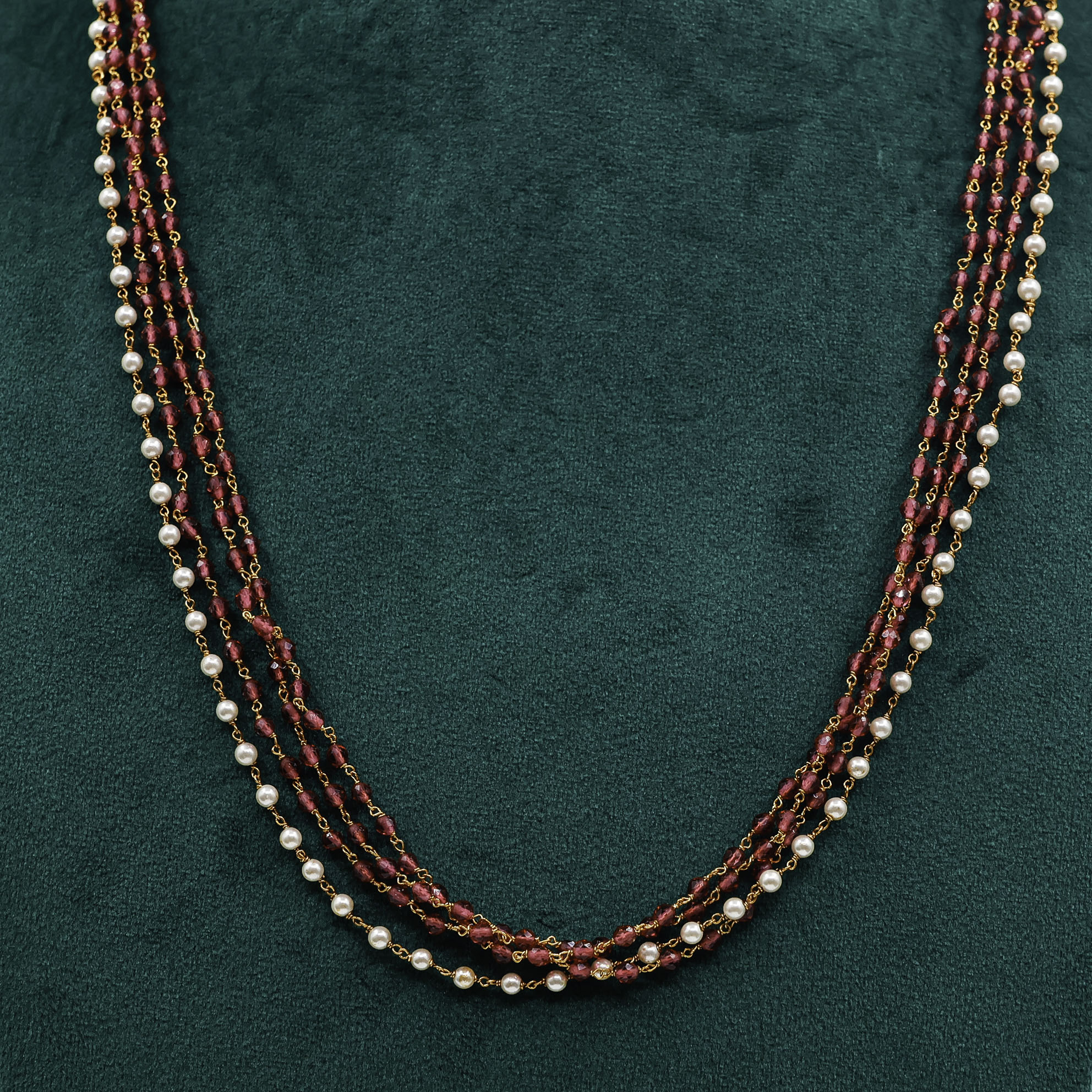 Raag Silver Jewellery - Beaded Layered Necklace