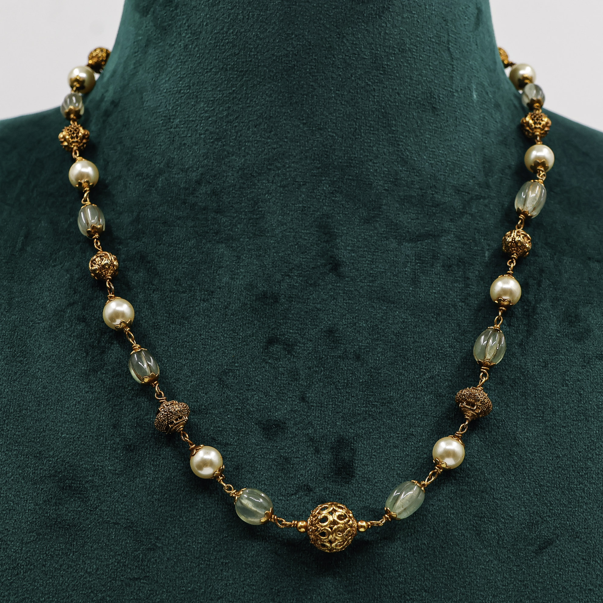 Raag Silver Jewellery - Beaded Silver Necklace