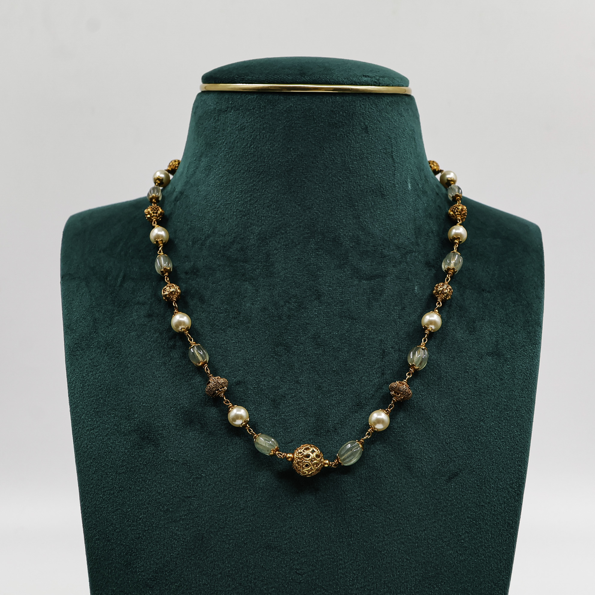 Raag Silver Jewellery - Beaded Chain Necklace