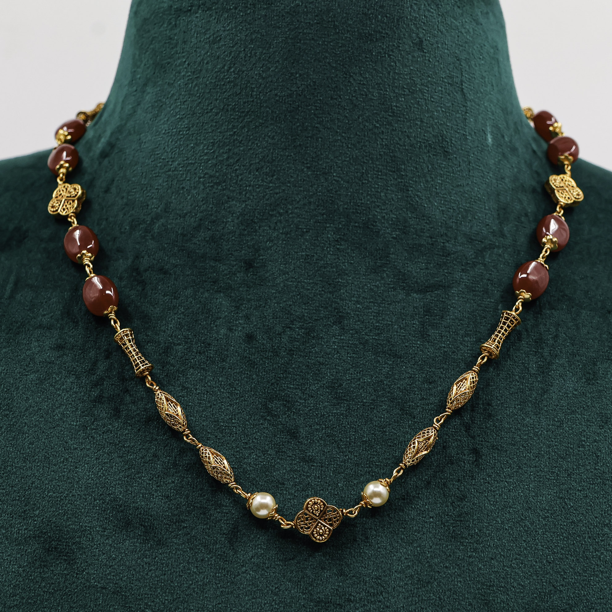 Raag Silver Jewellery - Beaded Silver Necklace