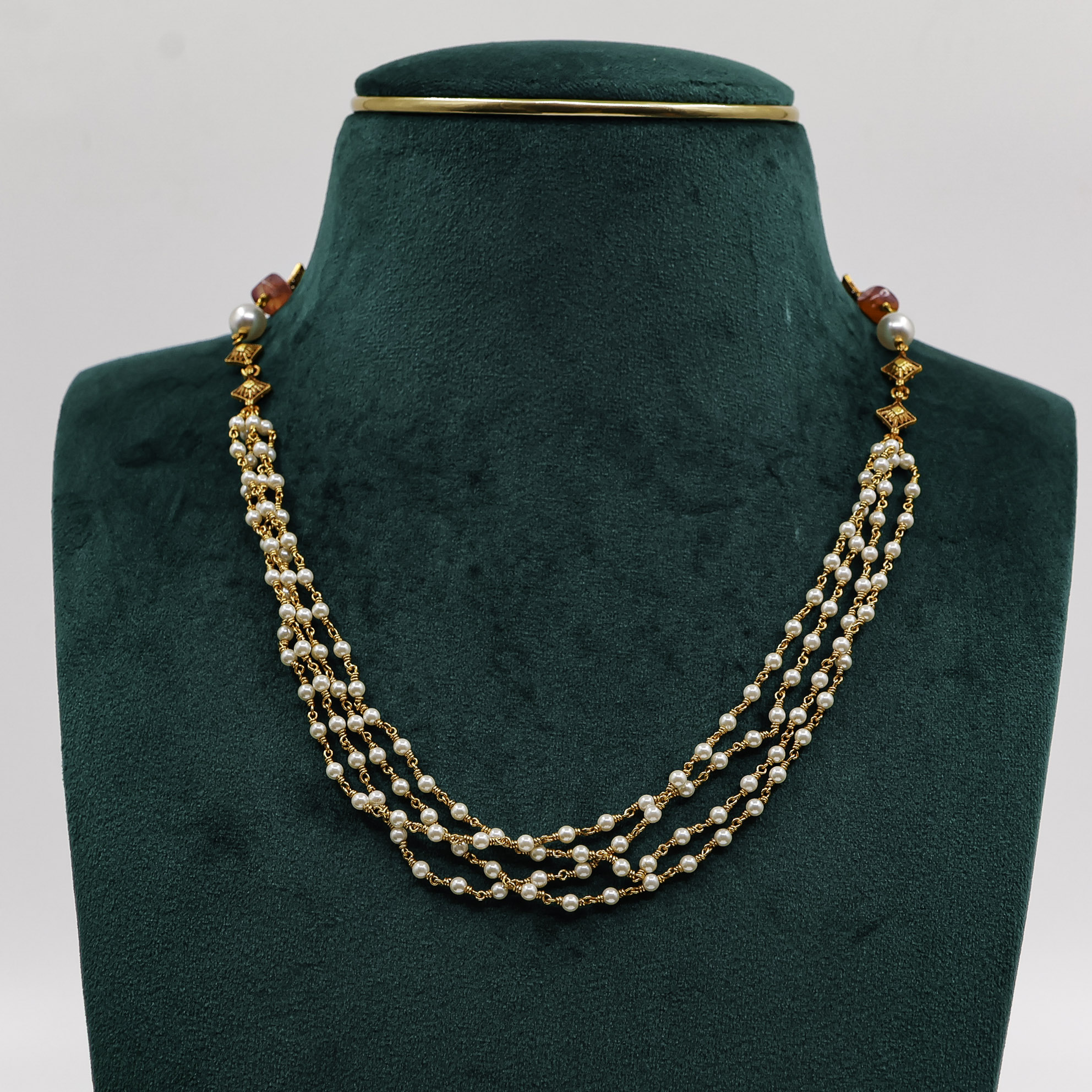 Raag Silver Jewellery - Pearl Layer Necklace