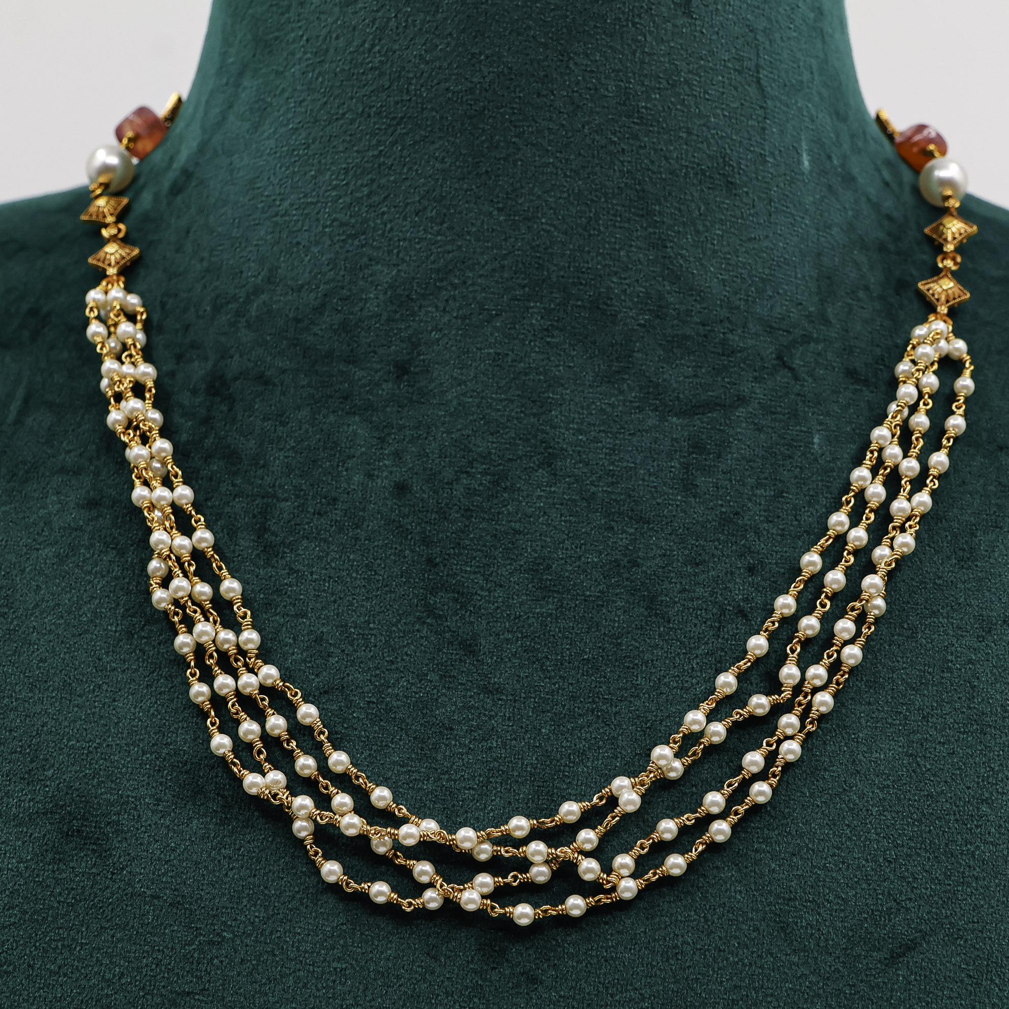 Raag Silver Jewellery - Pearl Layer Necklace