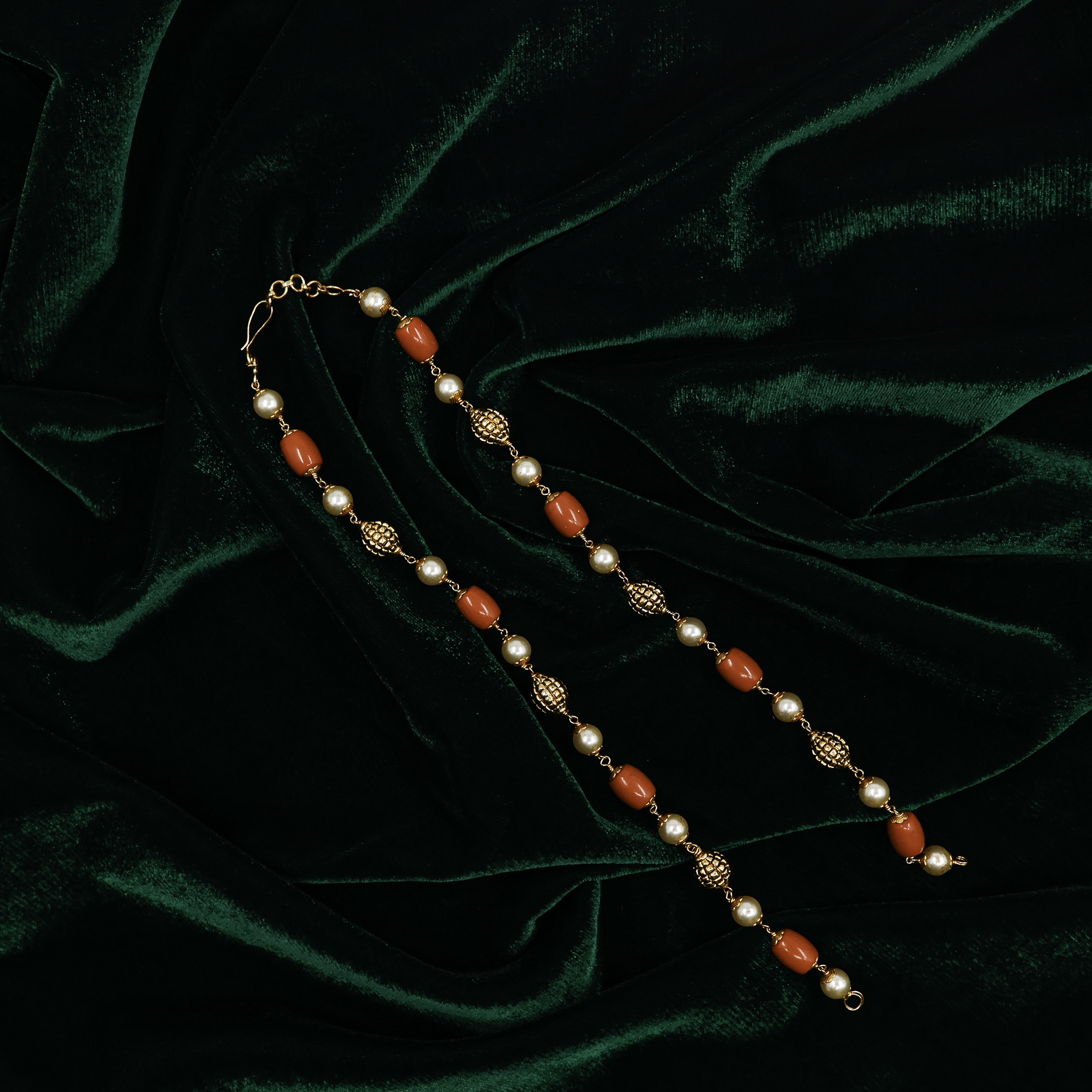 Raag Silver Jewellery - Coral Beaded Necklace