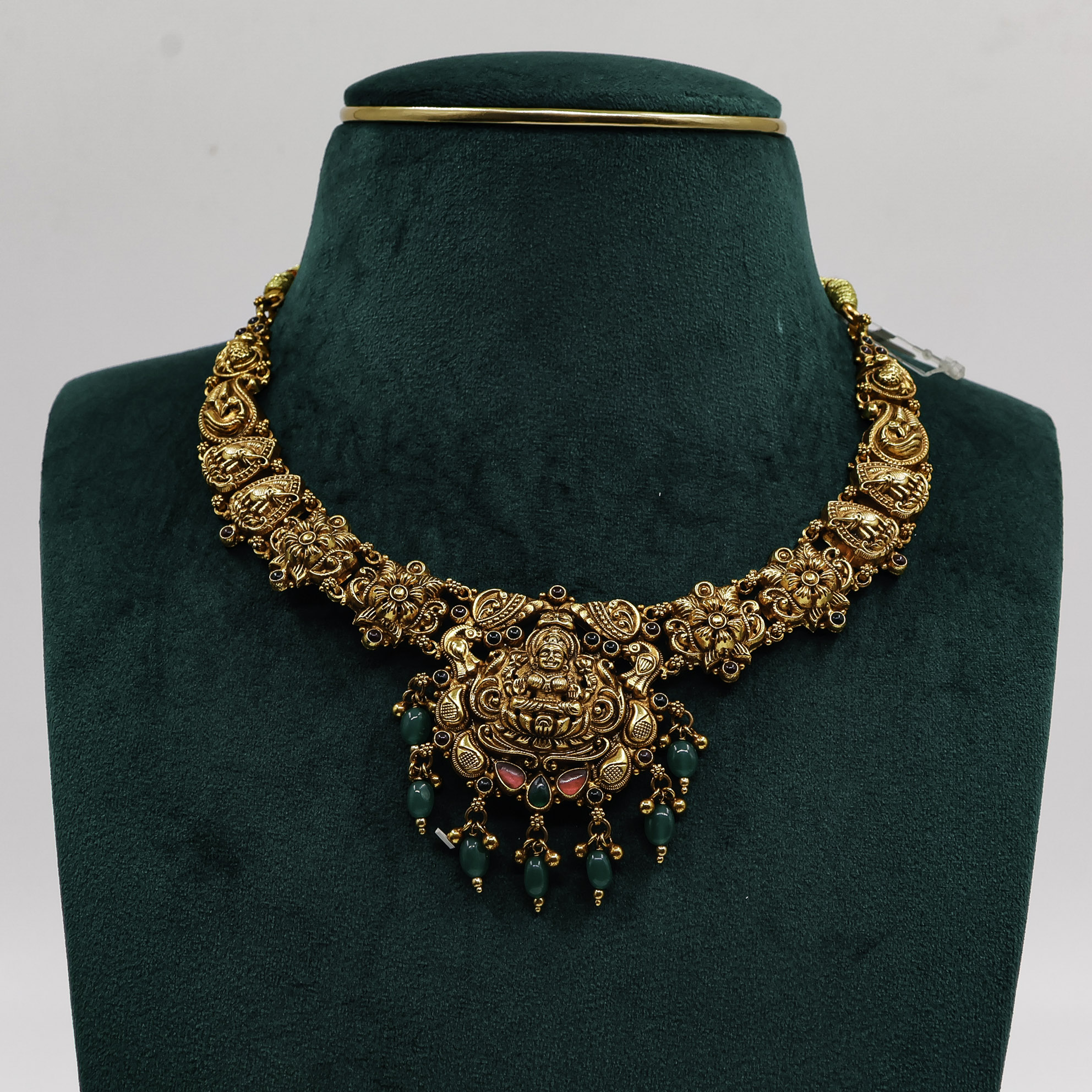 Gold Polished Silver Necklace