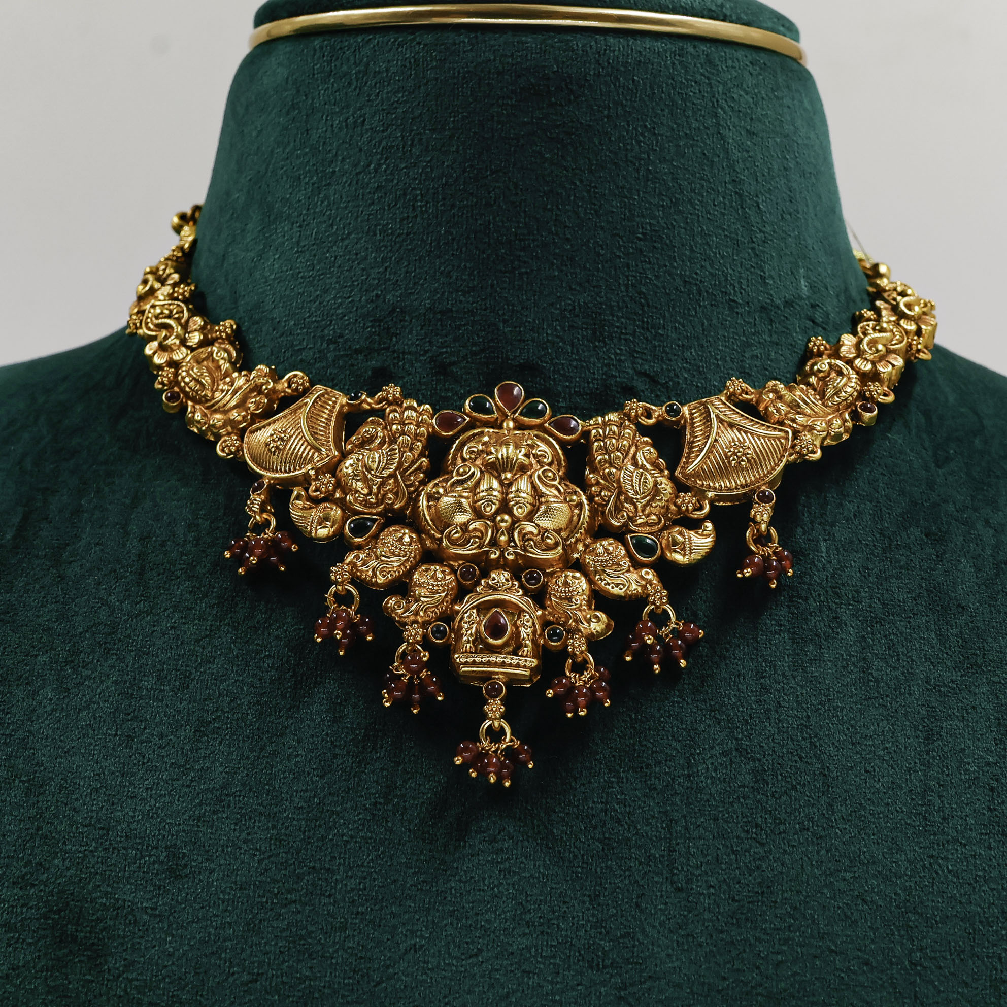 Gold Polished Silver Necklace