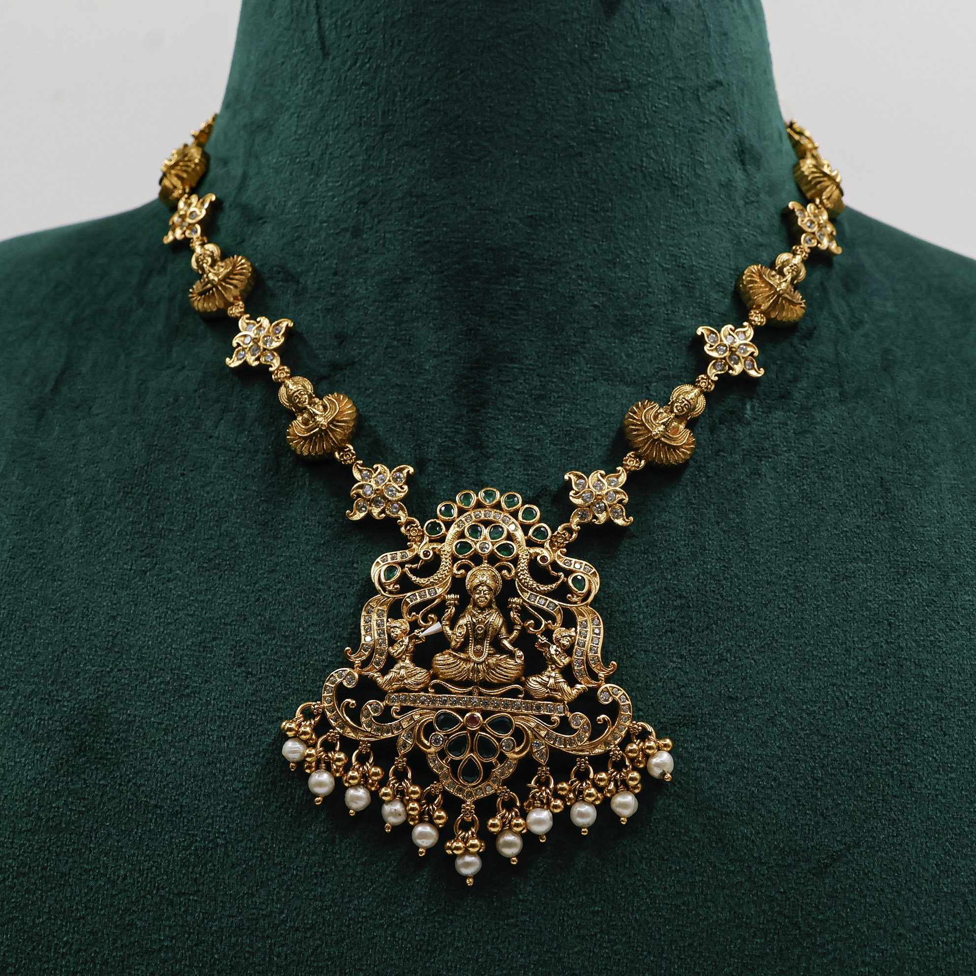 Gold Polished Silver Necklace