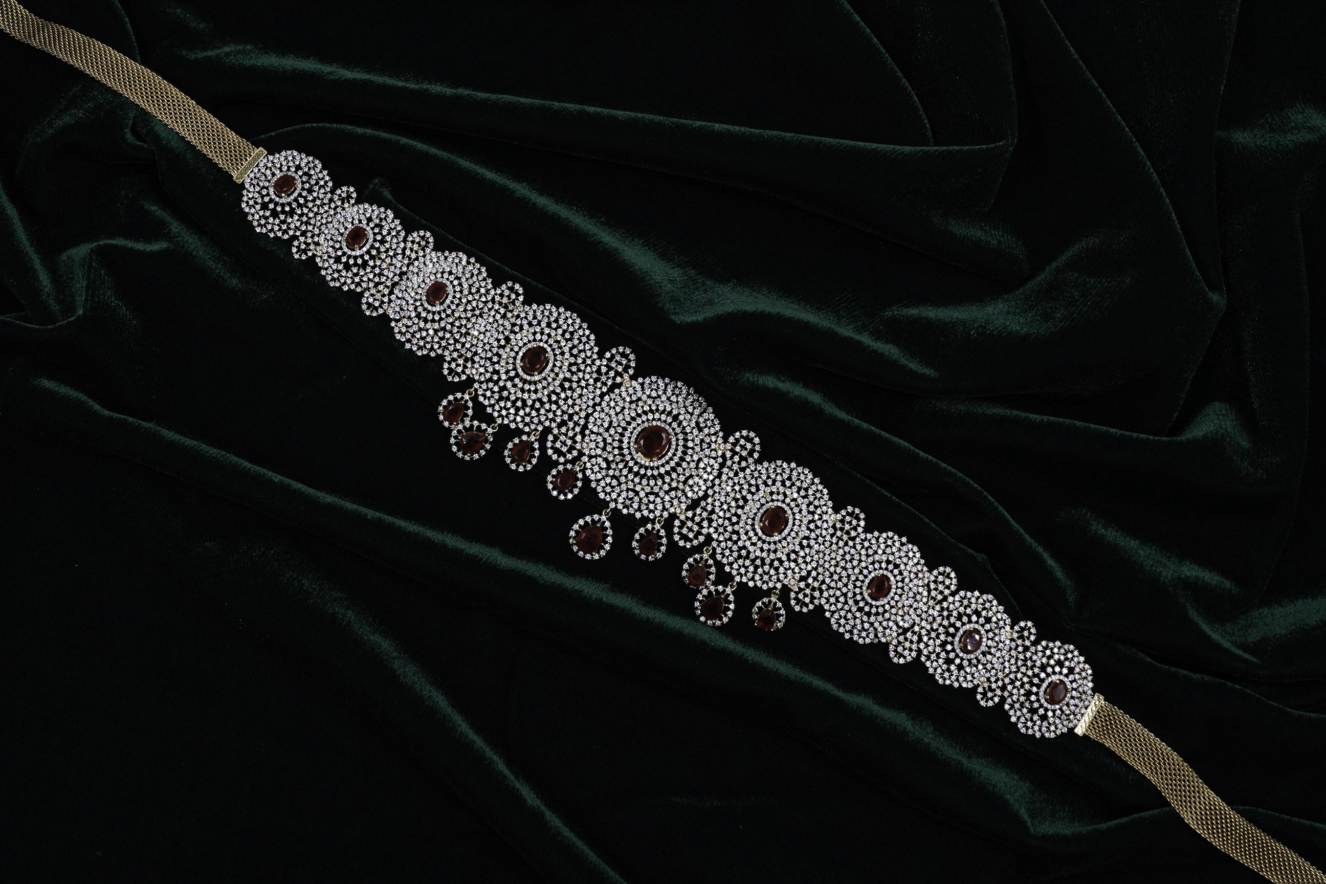 Raag Silver Jewellery - Ruby Silver Belt