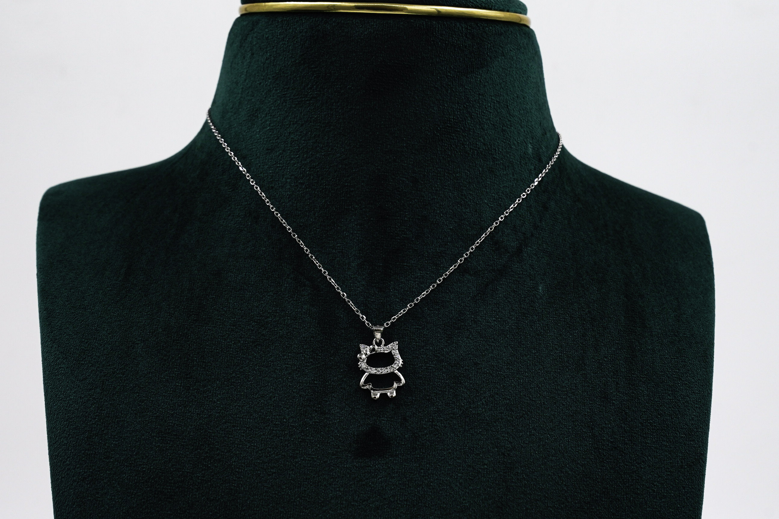 Raag Silver Jewellery - Silver Cat Necklace