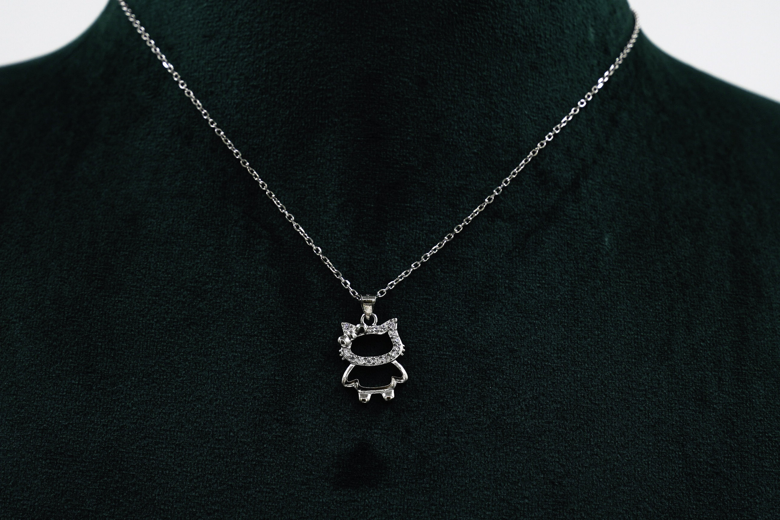 Raag Silver Jewellery - Silver Cat Necklace