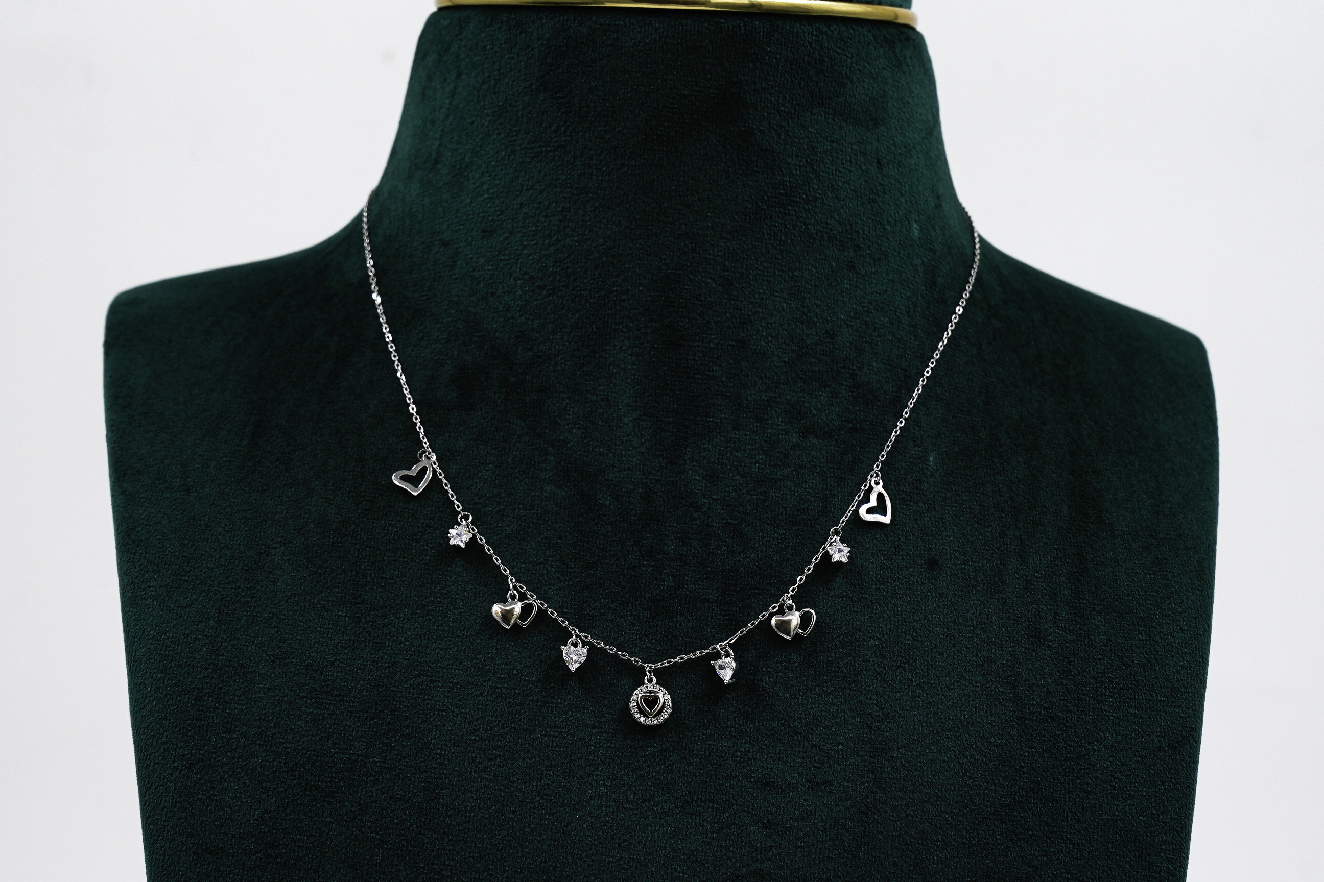 Raag Silver Jewellery - Silver Heart Necklace