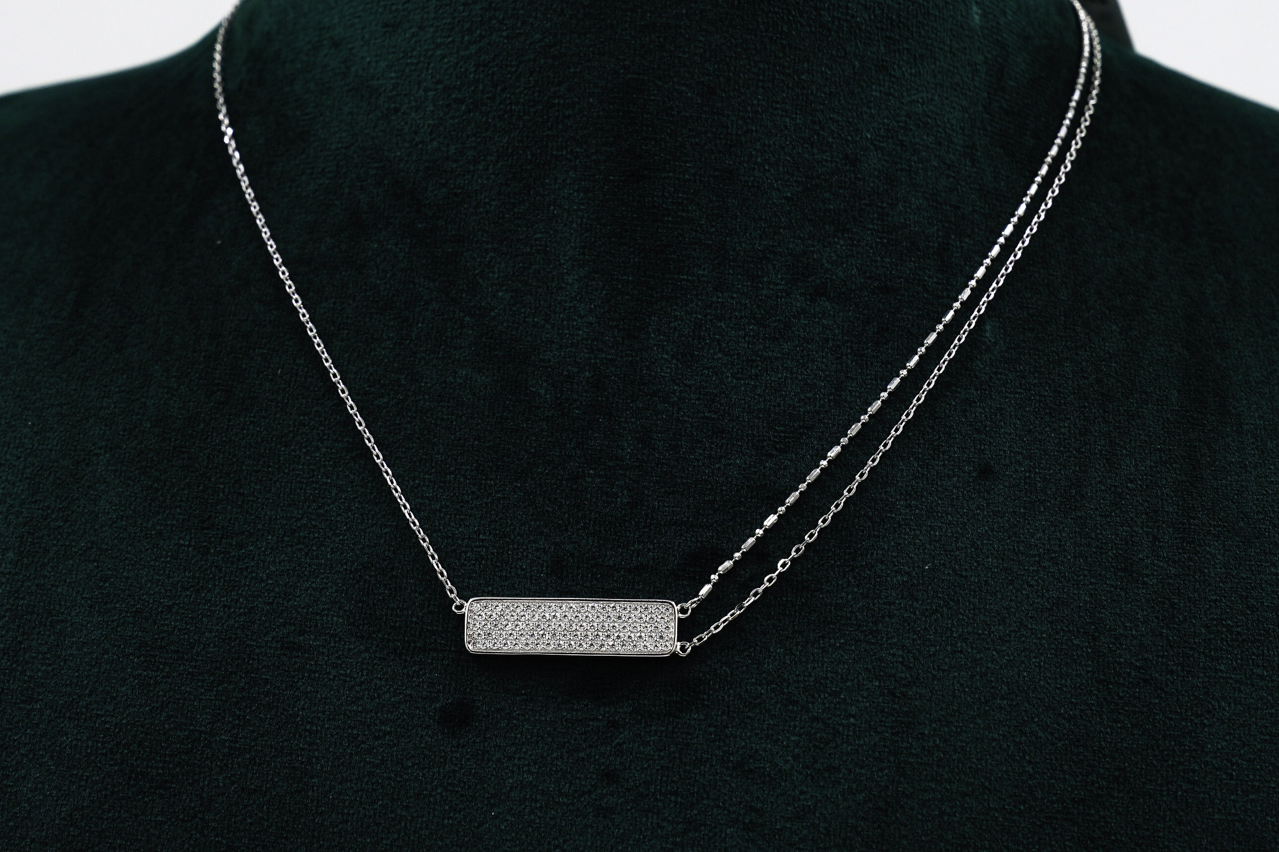 Raag Silver Jewellery - Silver Bar Necklace