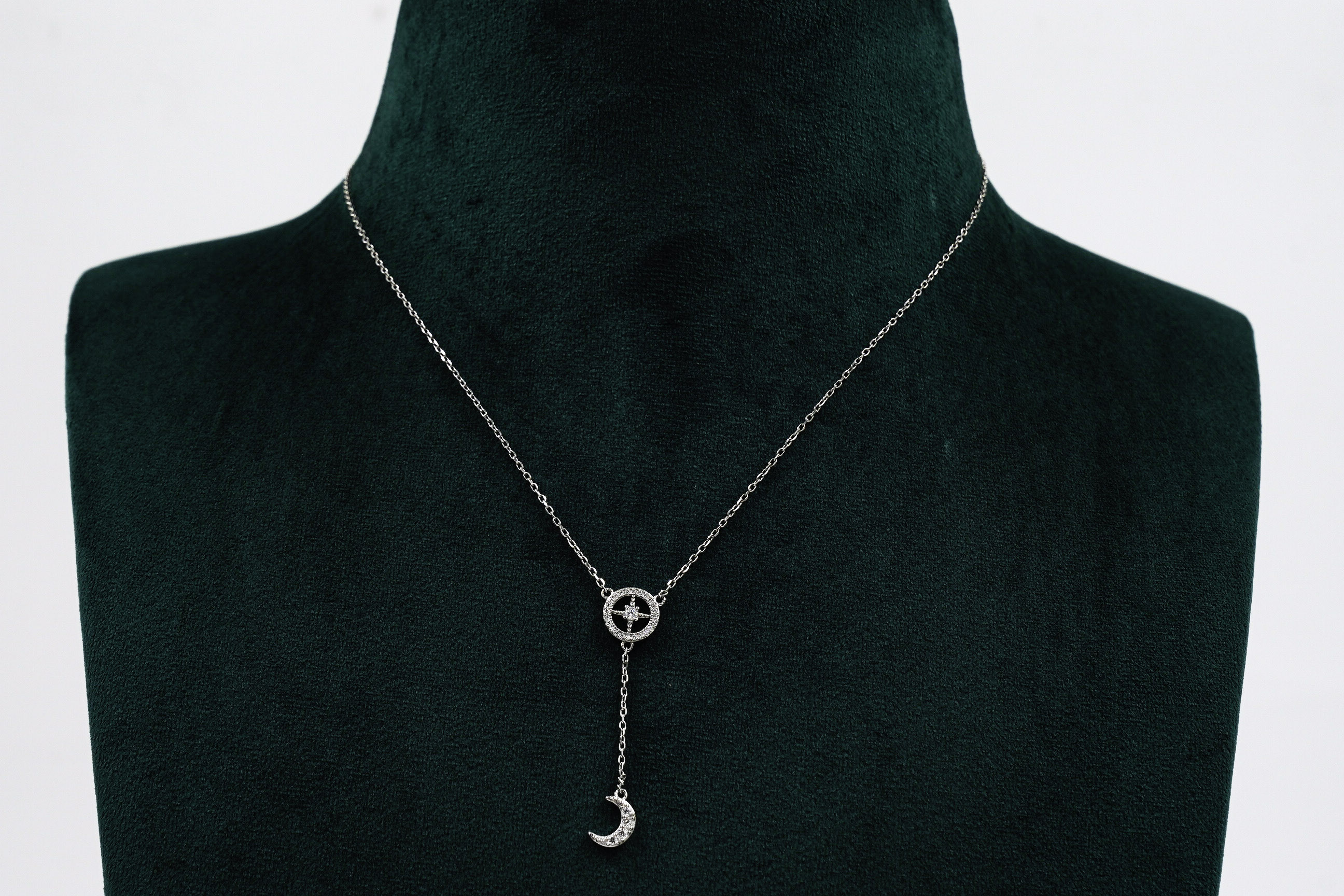 Raag Silver Jewellery - Silver Moon Necklace