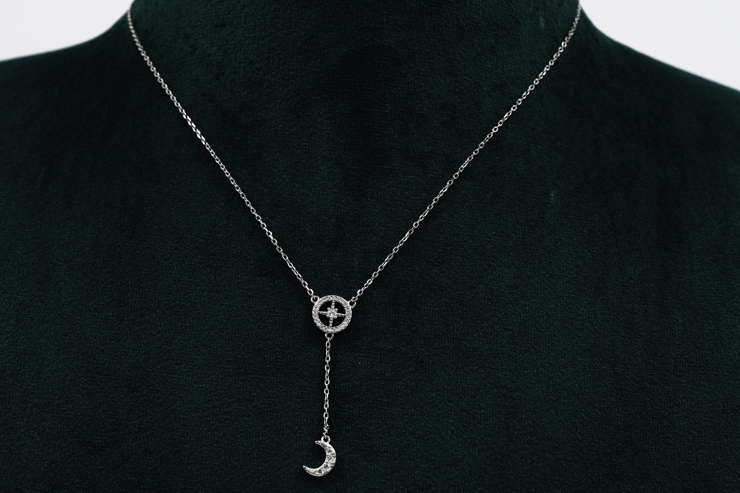 Raag Silver Jewellery - Silver Moon Necklace