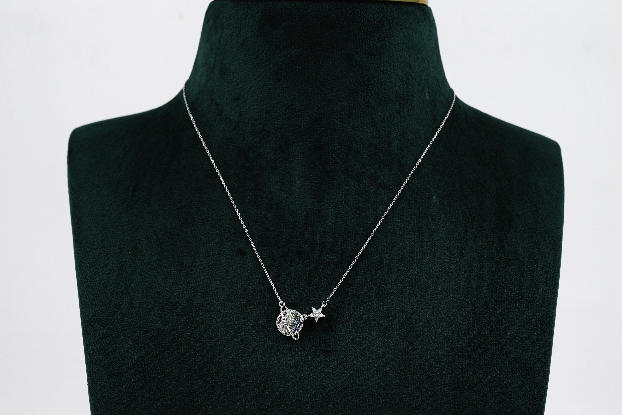Raag Silver Jewellery - Silver Planet Necklace