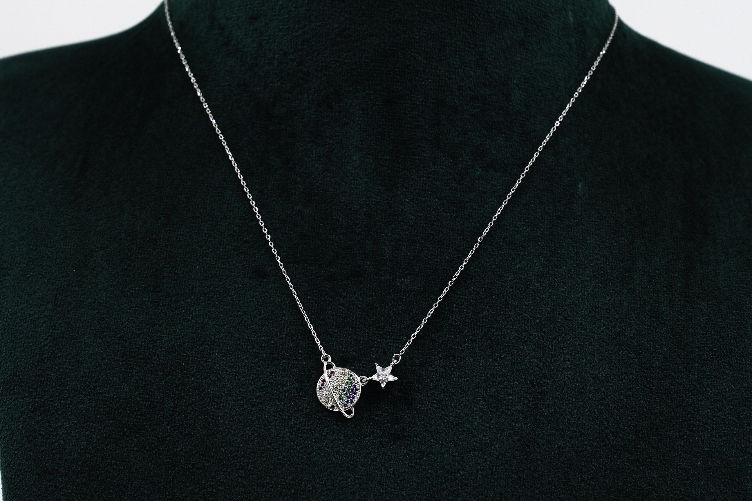 Raag Silver Jewellery - Silver Planet Necklace