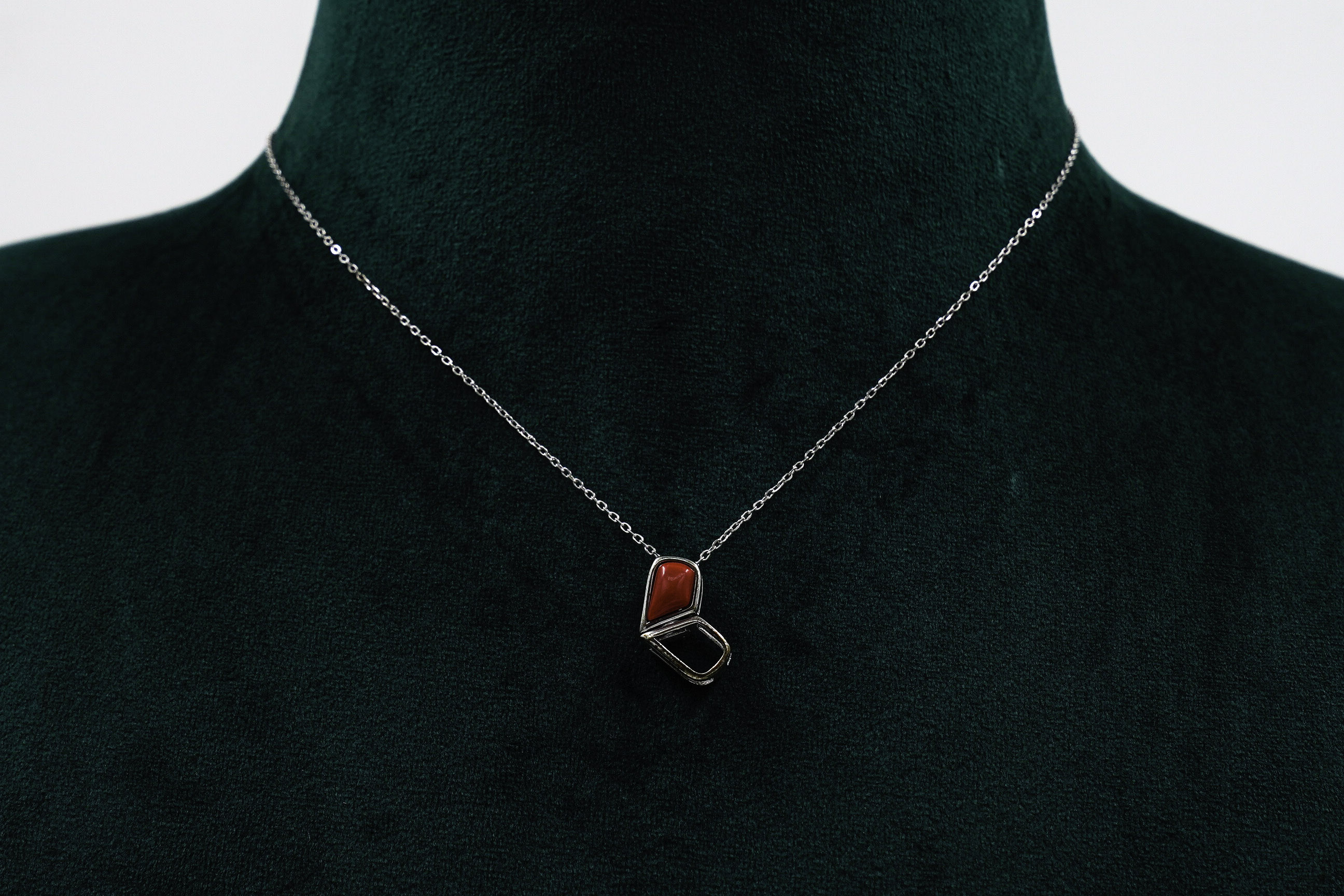 Raag Silver Jewellery - Silver Stone Necklace