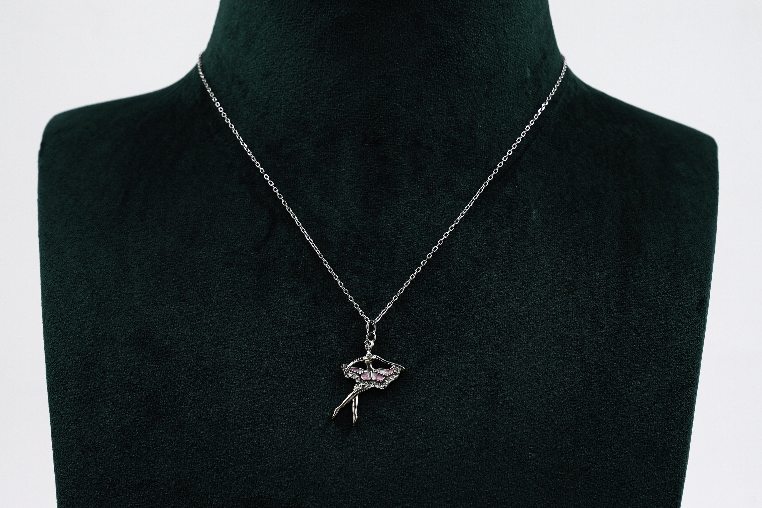 Silver Ballerina Necklace
