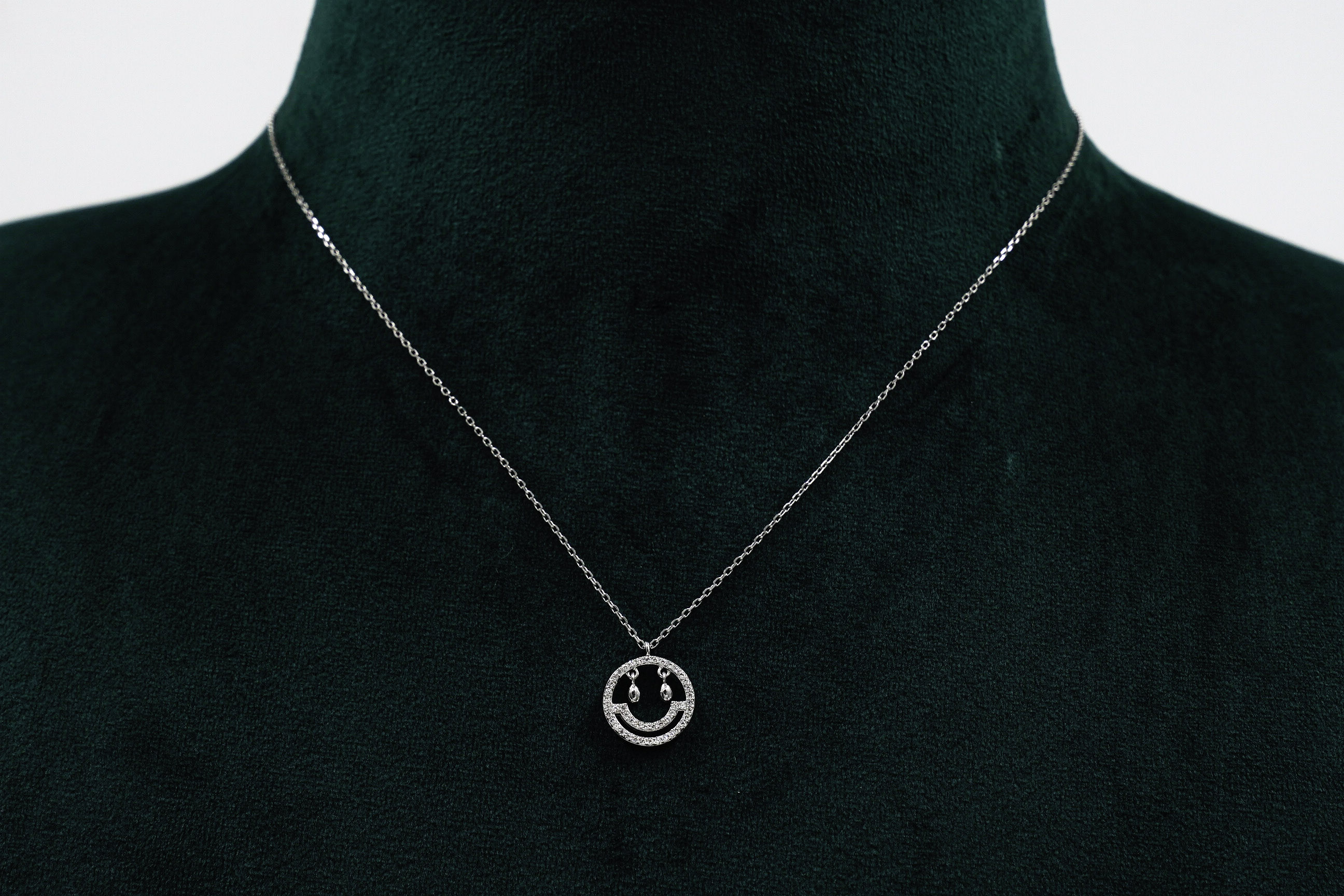 Raag Silver Jewellery - Silver Smiley Necklace