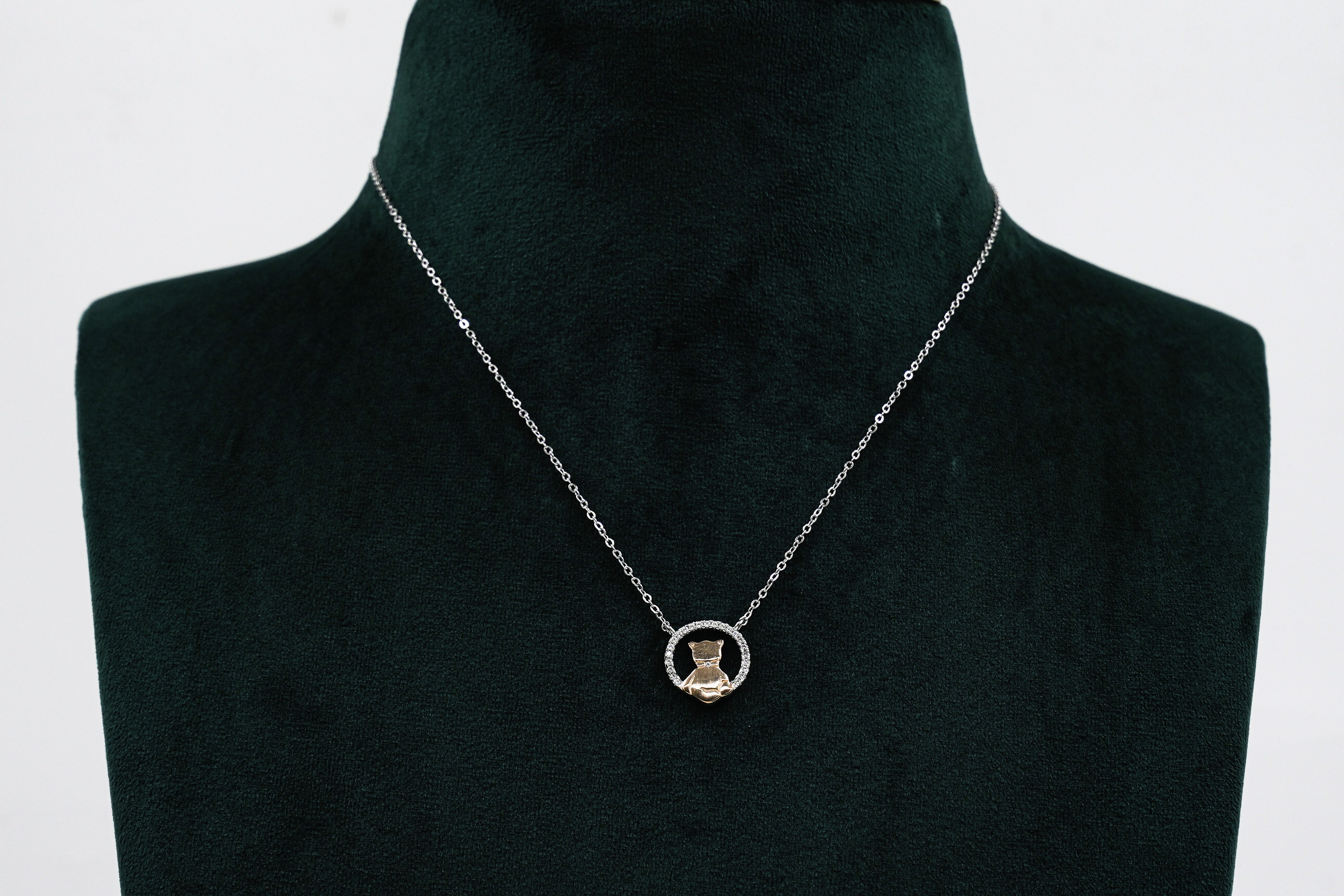 Silver Teddy Necklace