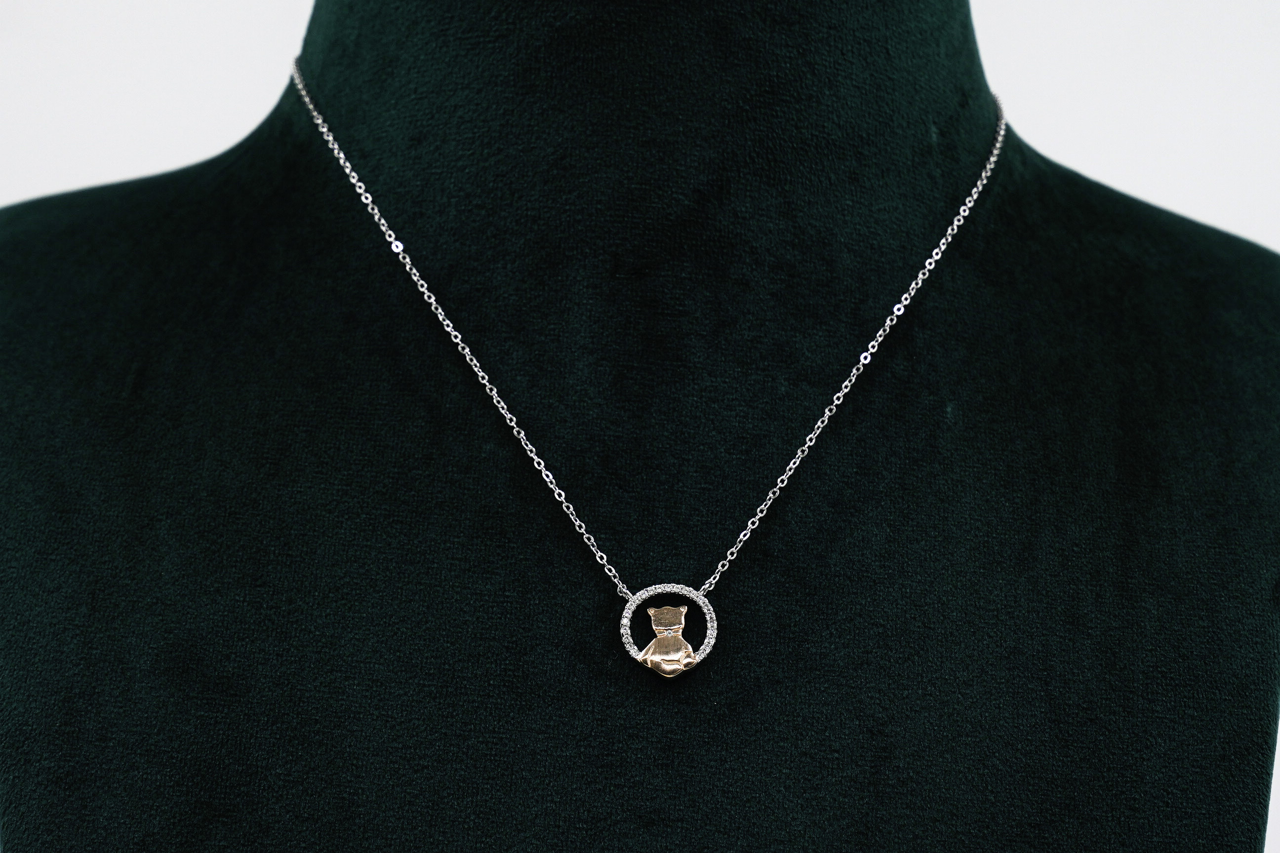 Raag Silver Jewellery - Silver Teddy Necklace