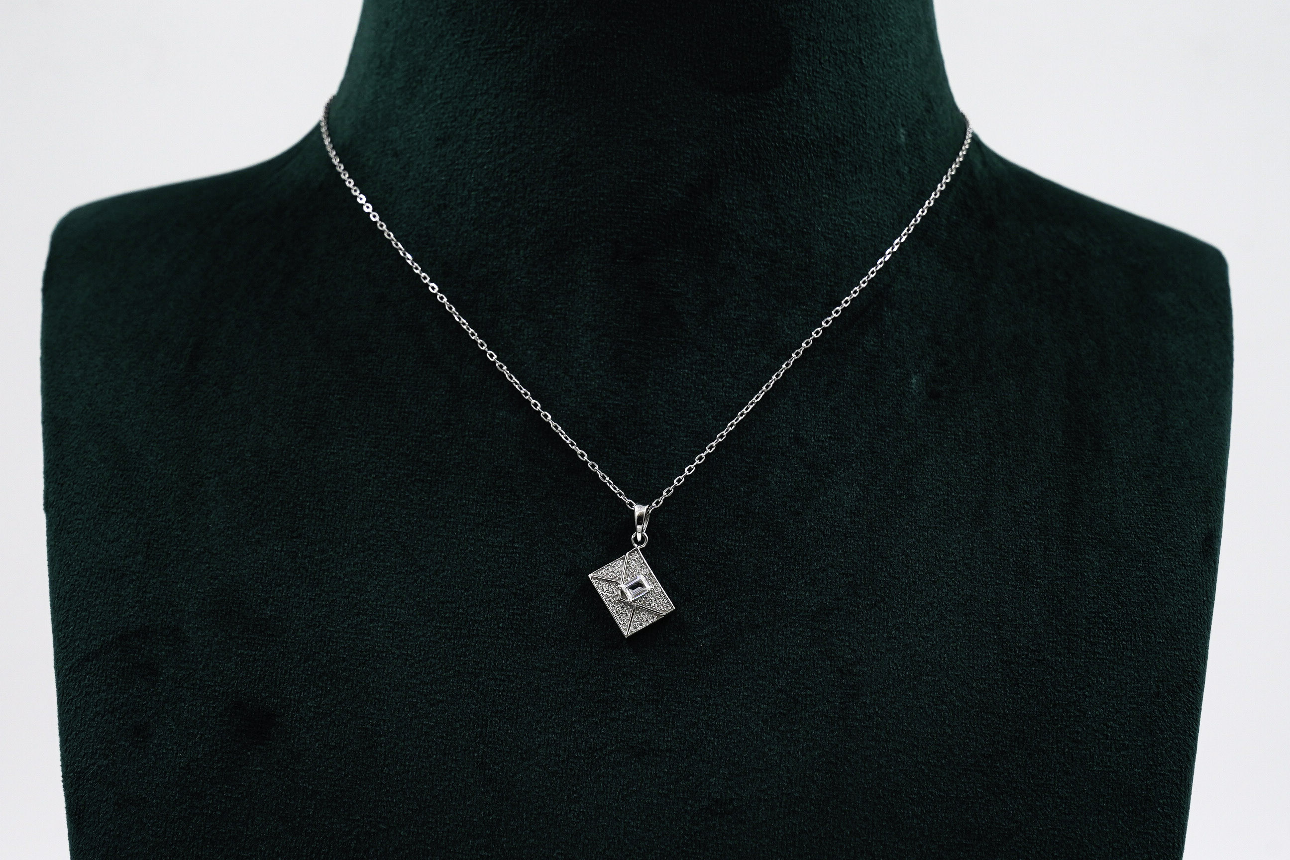 Silver Square Pendant