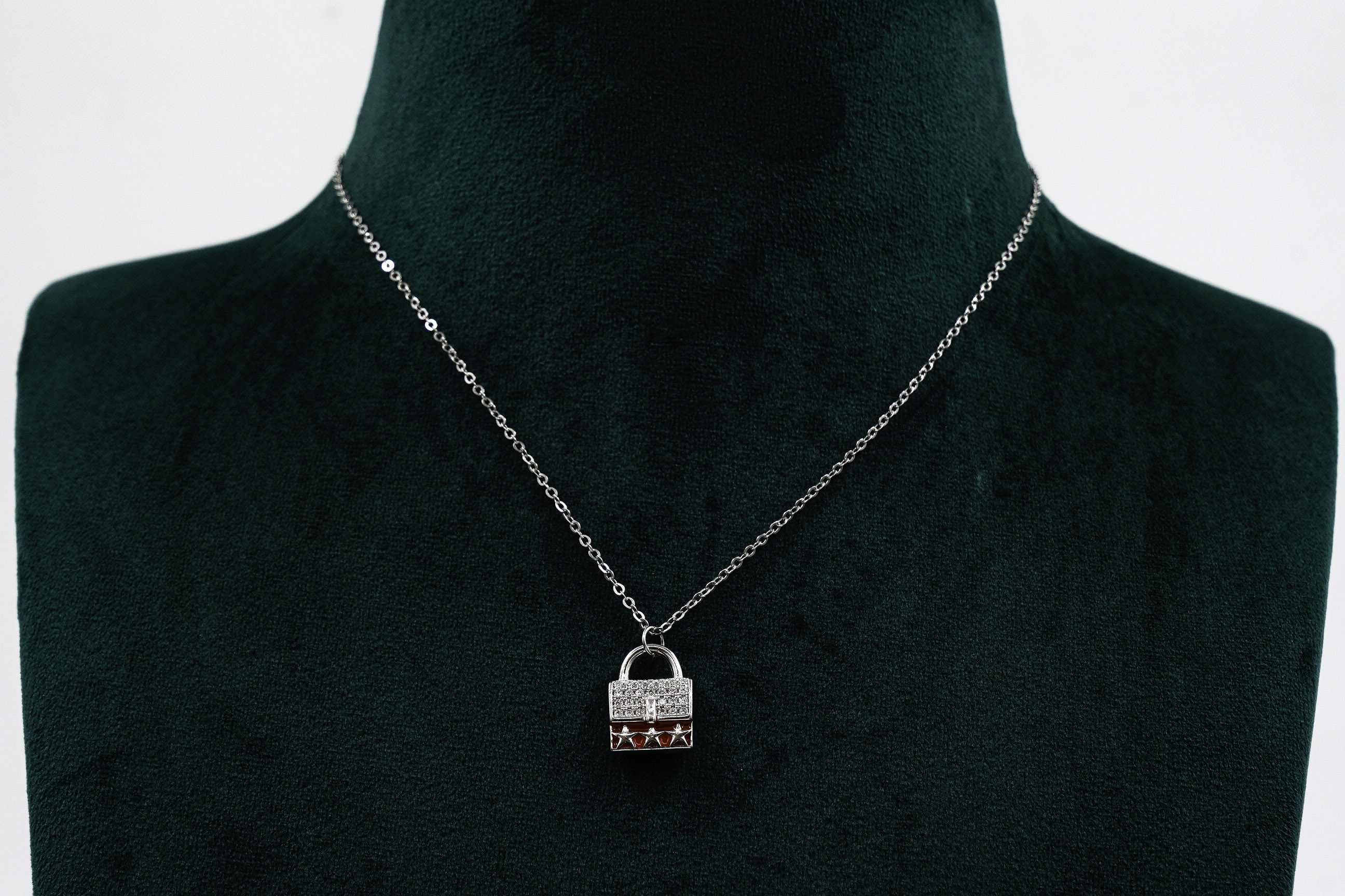 Silver Lock Necklace