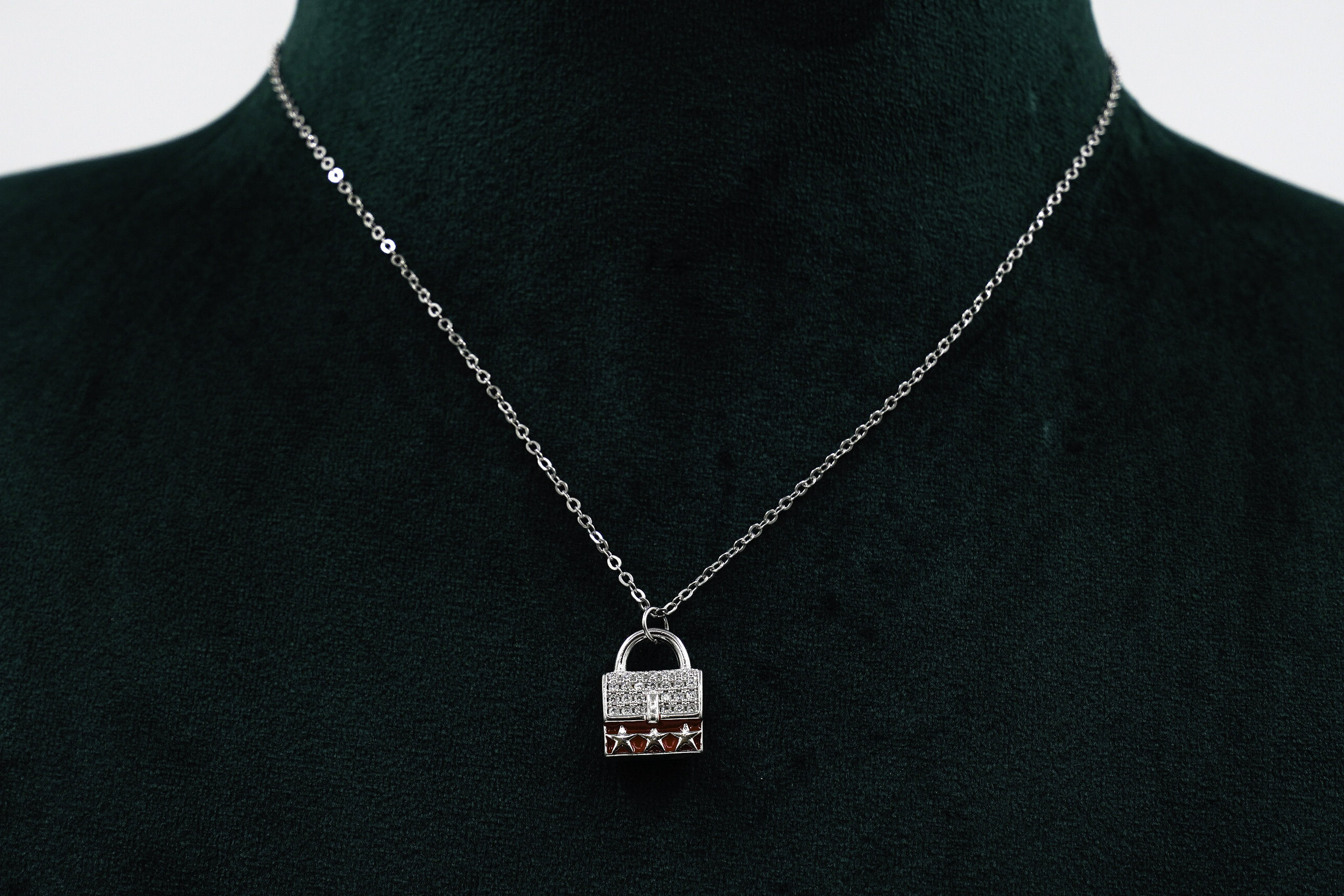 Raag Silver Jewellery - Silver Lock Necklace